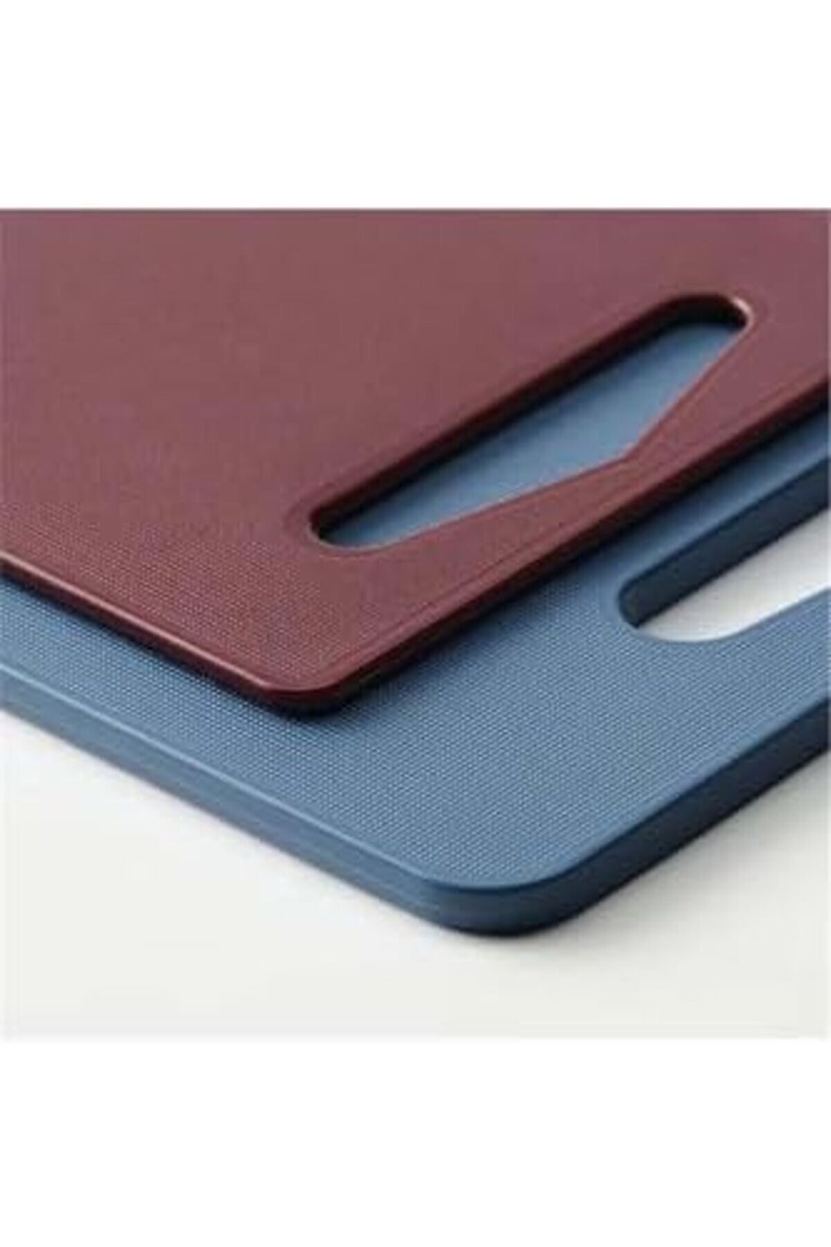 Modashi̇ne 2 Par&ccedil;a Kesme Tahtası, Mavi̇-Kırmızı Renk Doğrama Tahtası Poli̇eti̇len Plasti̇k Modascope 1014