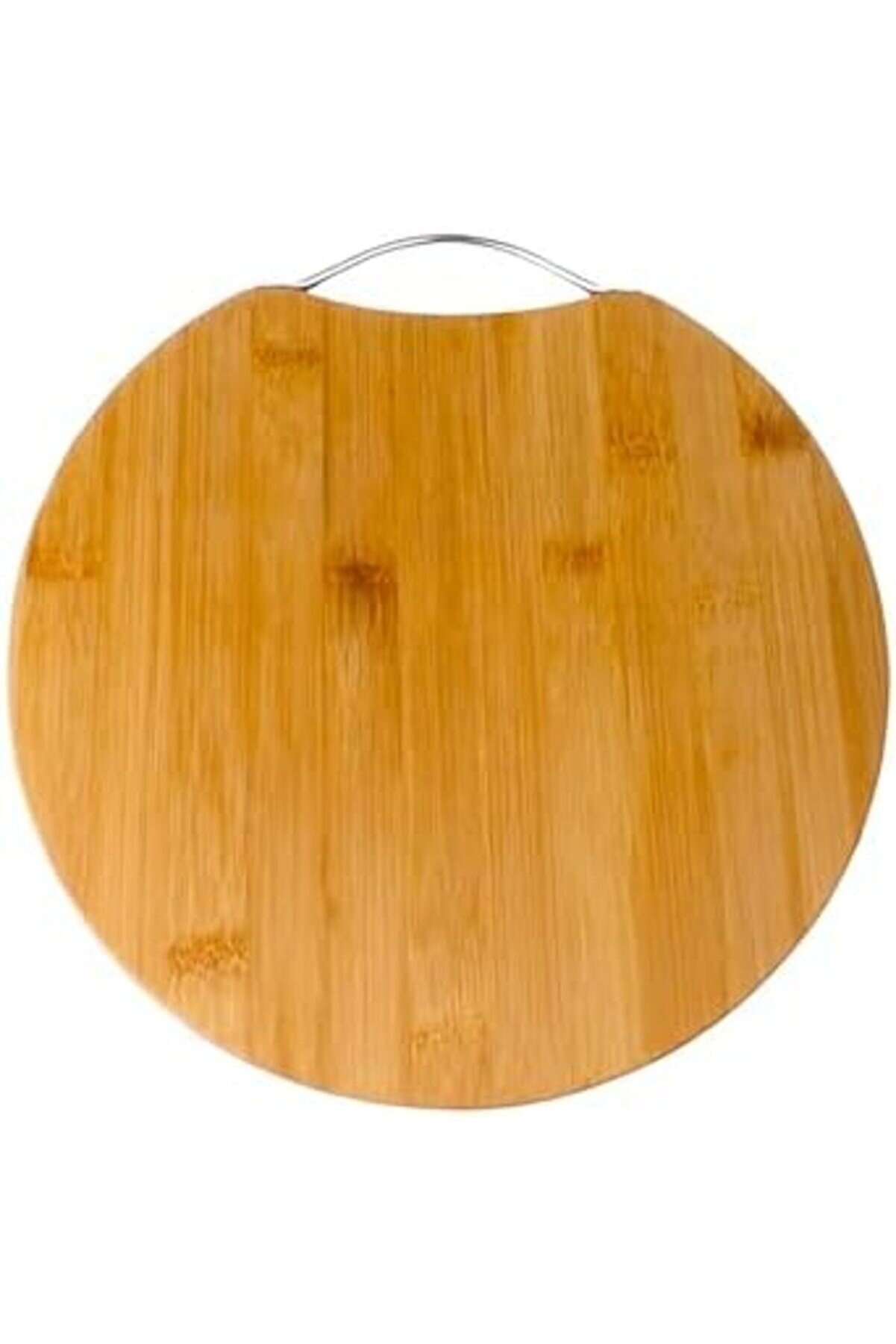 Modashi̇ne Bambu Kesi̇m Sunum Tahtası Yuvarlak 28 * 28 * 1,5 Cm, Asma Aparatlı Kesme Tahtası, Ahşap Ke