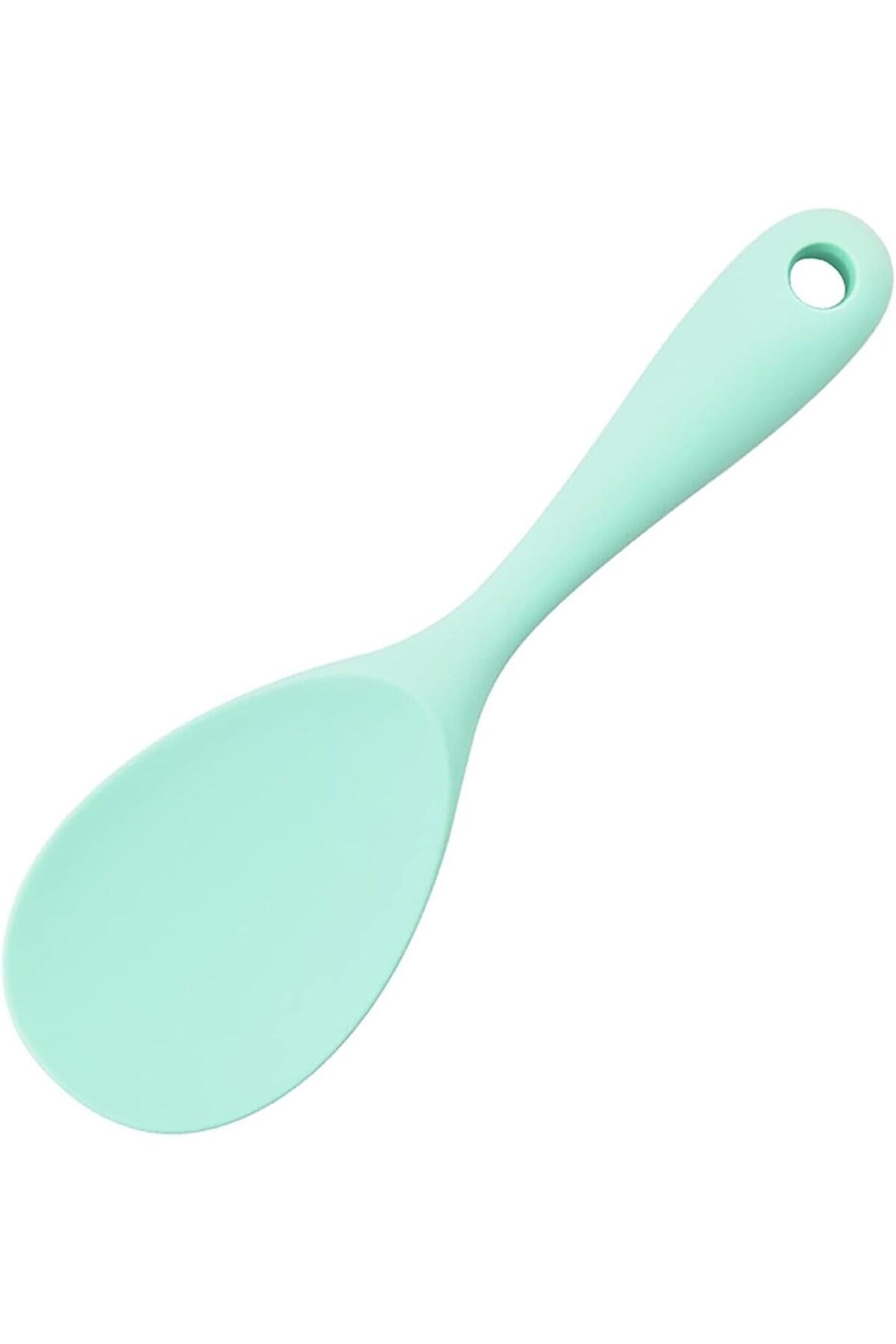 STOREMAX Pirinç Servis Kaşığı - Yapışmaz Yapı, Asmak İçin Delikli Silikon Mutfak Çok Amaçlı Servis Kaşığı, Da