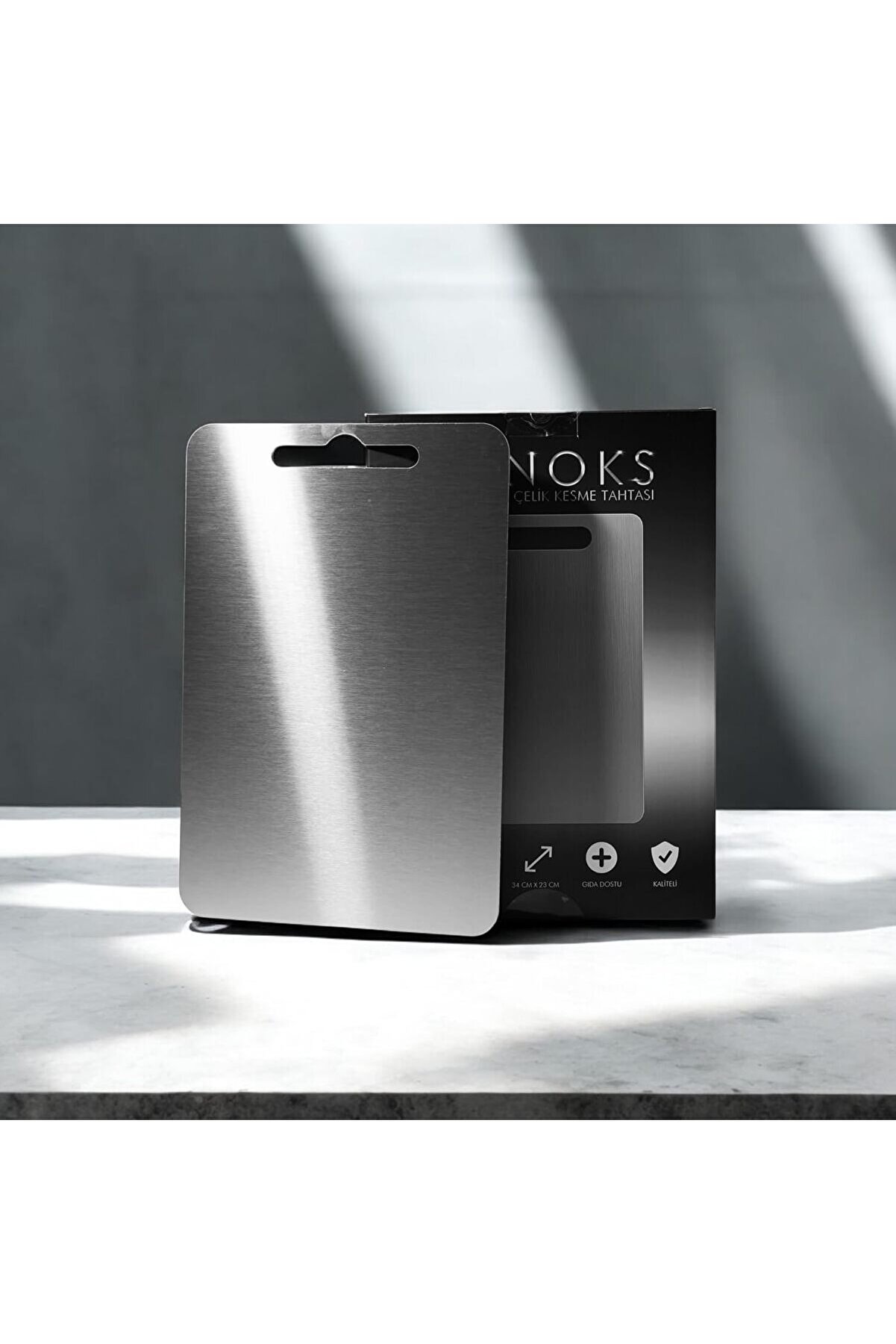 STOREMAX modashine 304 Kalite Çelik Kesme Tahtası, Bulaşık Makinesinde Yıkanabilir, Mutfak için Metal Doğrama