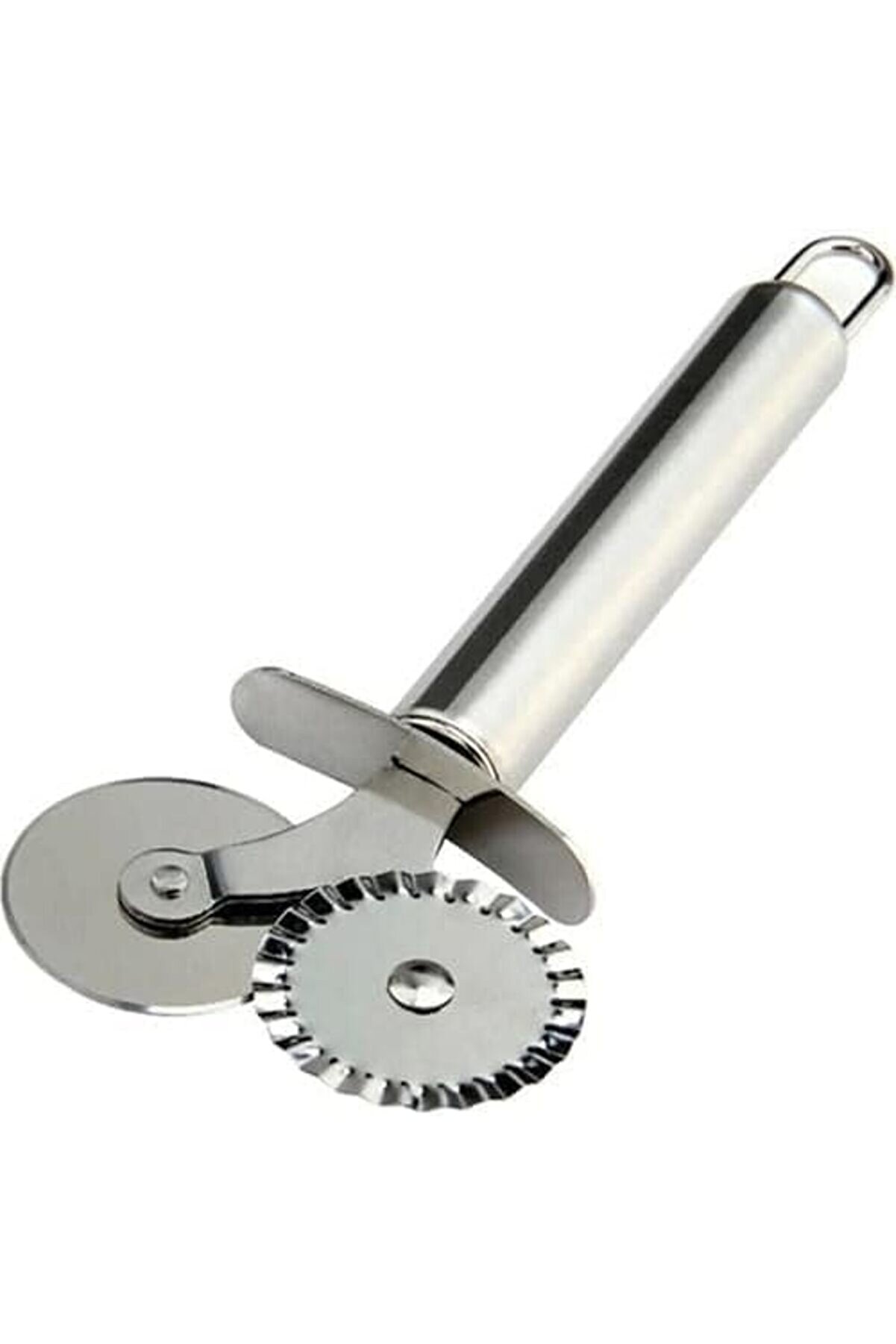 Modashi̇ne Li̇fe Çi̇ft Başlıklı Paslanmaz Çeli̇k Pi̇zza Mantı Hamur Kesme Bıçağı Mıt1112 Modascope 101477