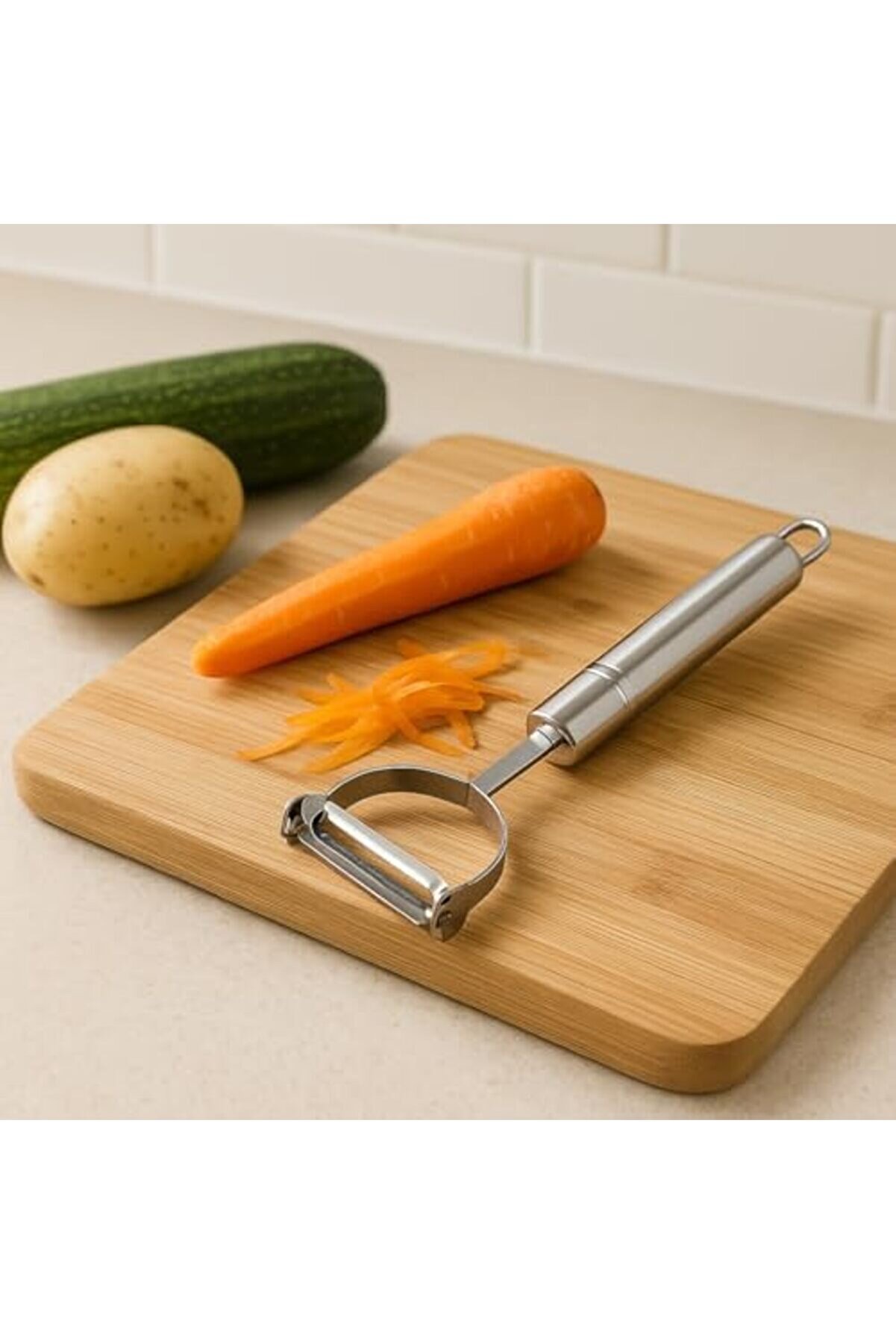 Modashi̇ne Paslanmaz Çeli̇k Sebze Soyucu – Y Ti̇p Profesyonel Patates Havuç Kabak Soyacağı, Ergonomi̇k T