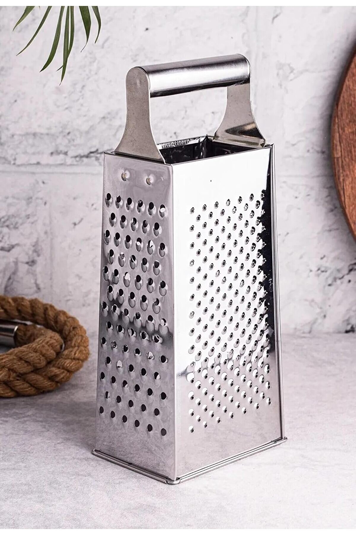 STOREMAX modashine Metal Rende, Paslanmaz Çelik, Çok Amaçlı ve Dayanıklı Tasarım, Sebze, Peynir ve Meyve Rend