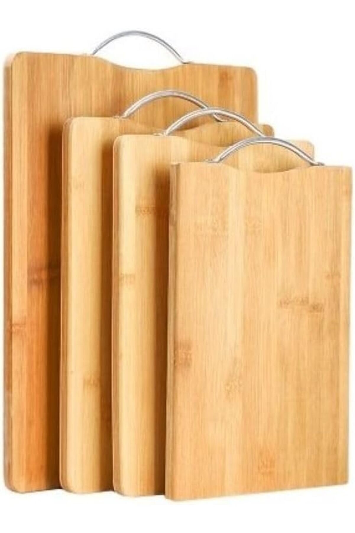 STOREMAX modashine Metal Saplı Bambu Kesme Tahtası, Ahşap Kesim Panosu, Et, Balık, Sebze ve Ekmek için Çok Yö