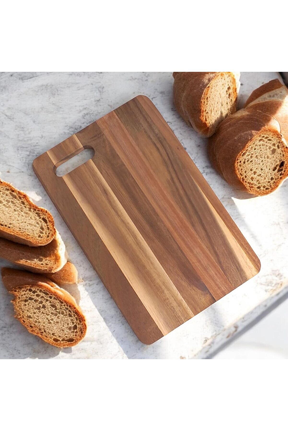 STOREMAX pltnstoreshop Akasya Kesme Tahtası Antibakteriel Yıkanabilir Doğrama Tahtası Dikdörtgen 28x18CM | An