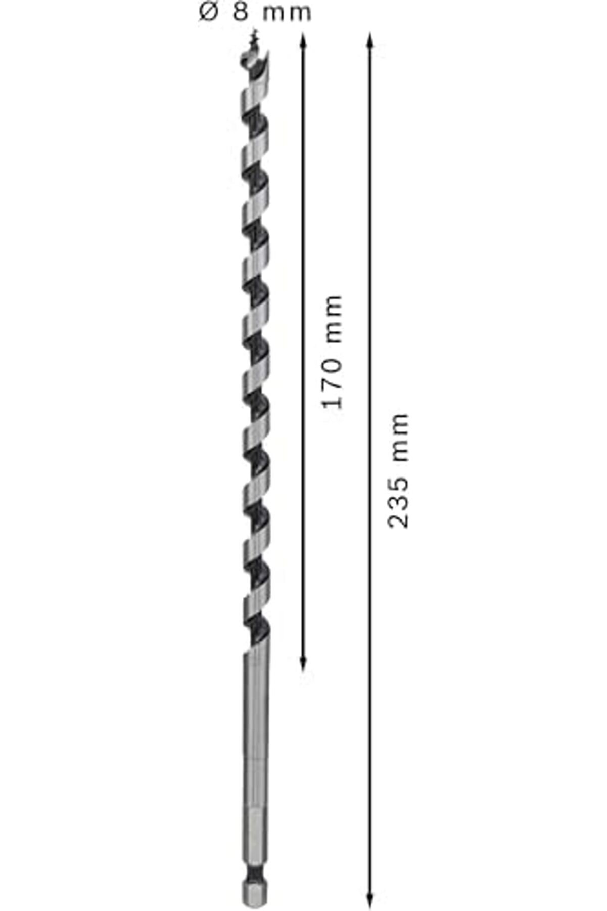Professi̇onal Matkap Ve Kırıcı Deli̇ci̇ Uçları, Ahşap Matkap, Gri̇, 1 Adet 1014773