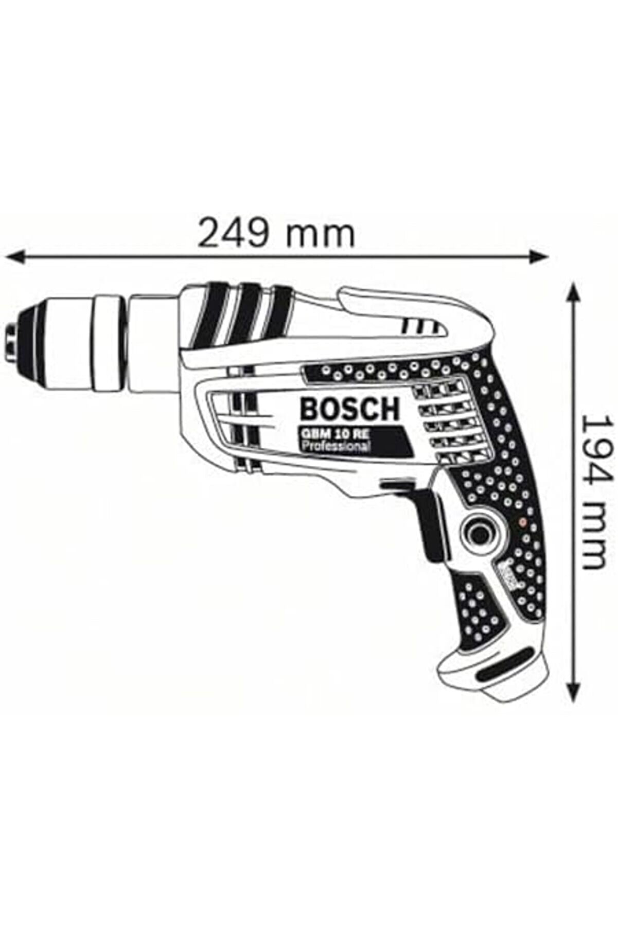 Professi̇onal Gbm 10 Re Darbesi̇z Matkap (600 W, 10 Mm Metalde Delme Çapı) 1014773