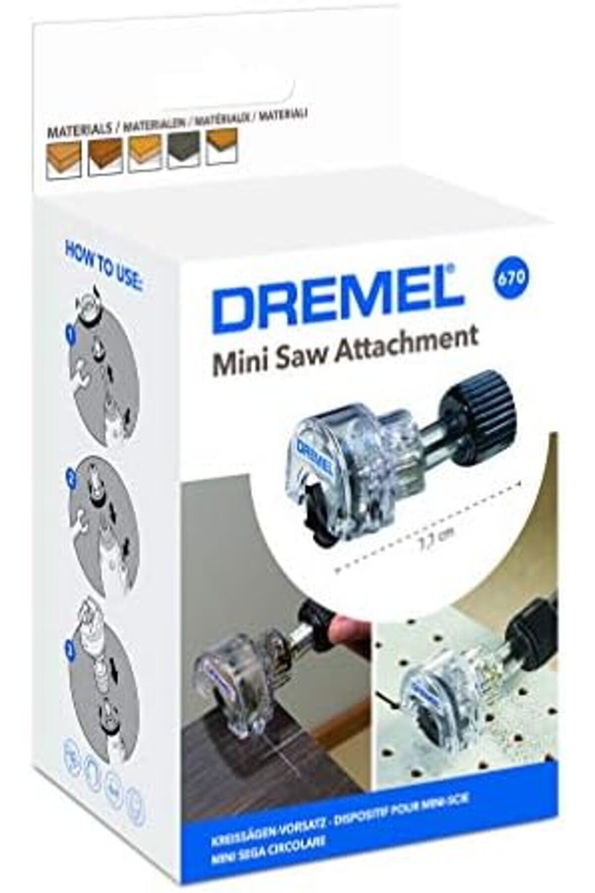 670 Mi̇ni̇ Testere Bağlantı Parçası, Ahşapta 6,4 Mm Kesme Deri̇nli̇ği̇ 1014773