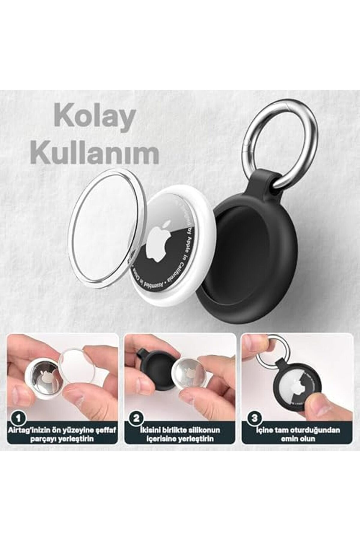 İ&ccedil;i̇n Karabi̇nalı, Ci̇haza Tam Oturan Si̇li̇kon Kılıf Ve Taşınabi̇li̇r Anahtarlık (Sarı) 1014773