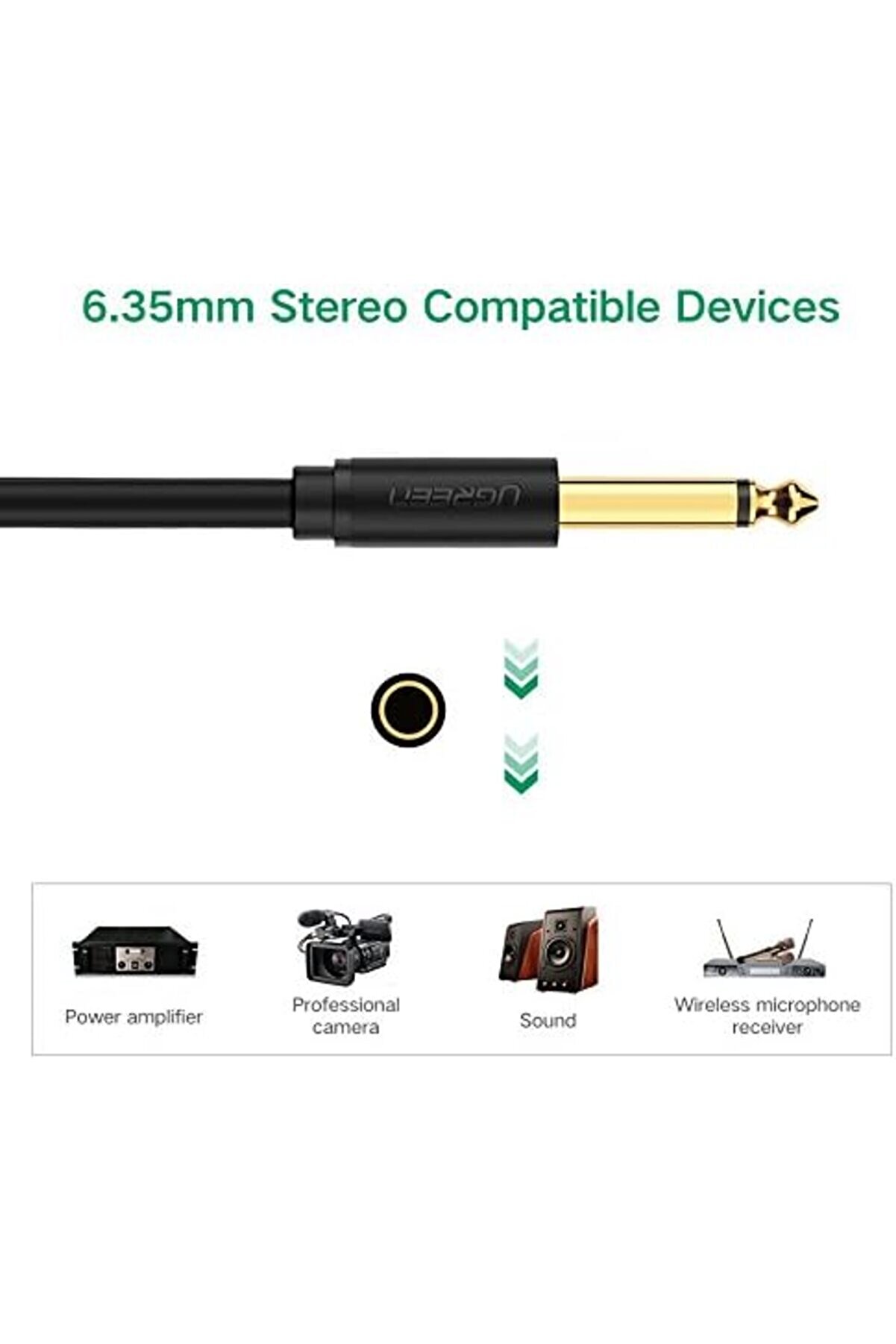 6.5Mm To Xlr Di̇şi̇ Mi̇krofon Ses Bağlantı Kablosu 5 Metre 1014773