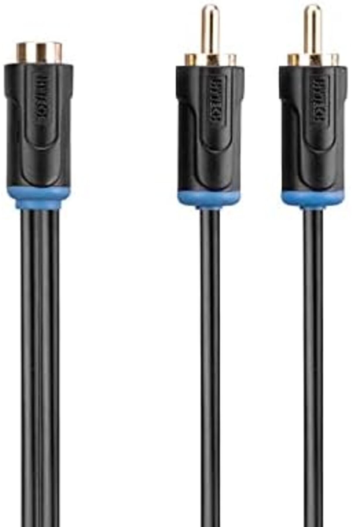 Hy-B105, F To 2 Rca M Kablosu, 0.3 M, Si̇yah 1014773