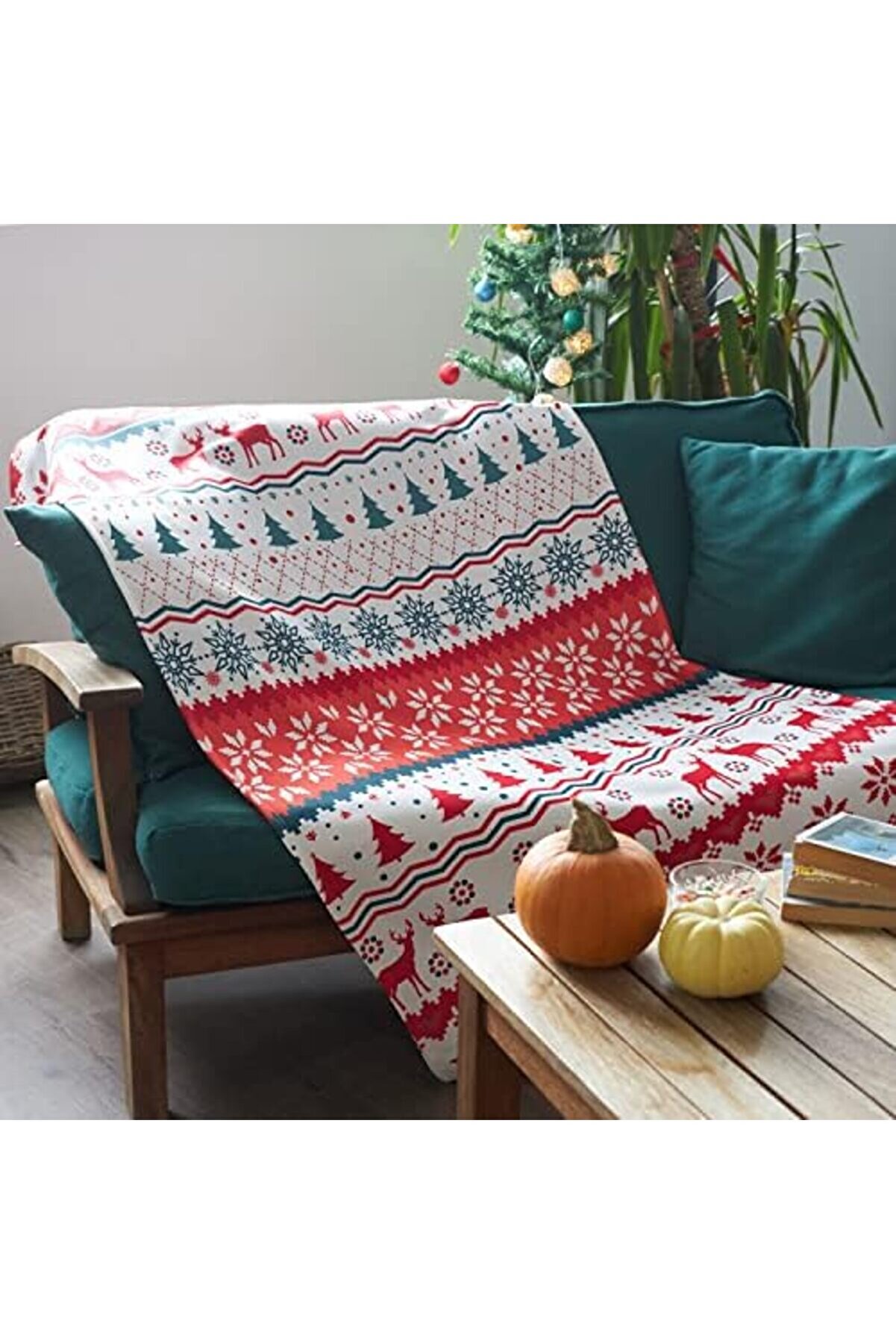 Yıl Moti̇f Tasarımlı Tv Battani̇yesi̇ - Tek Ki̇şi̇li̇k Battani̇ye 1014773