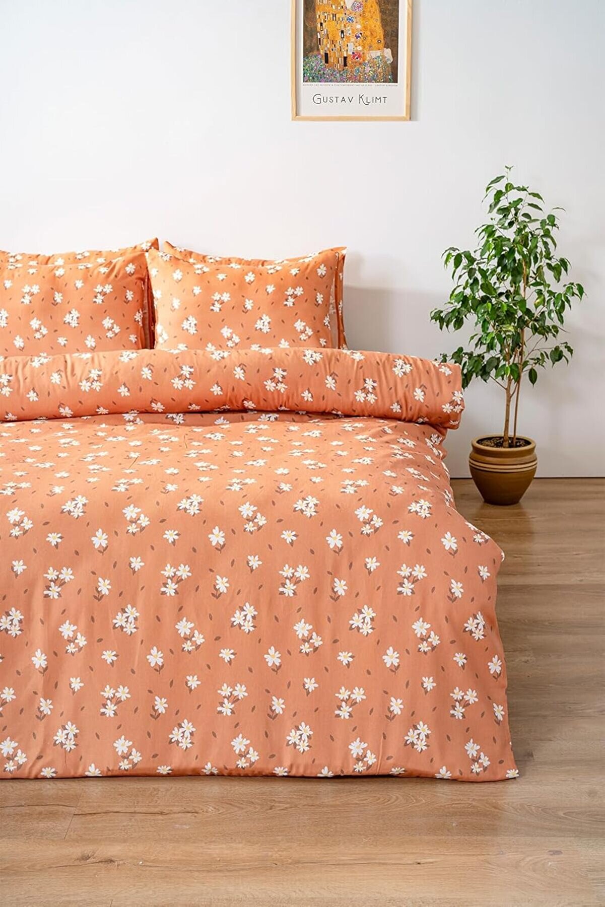 STOREMAX Tarçın Çiçekli Çift Kişilik Nevresim Takımı Pamuklu 1014773