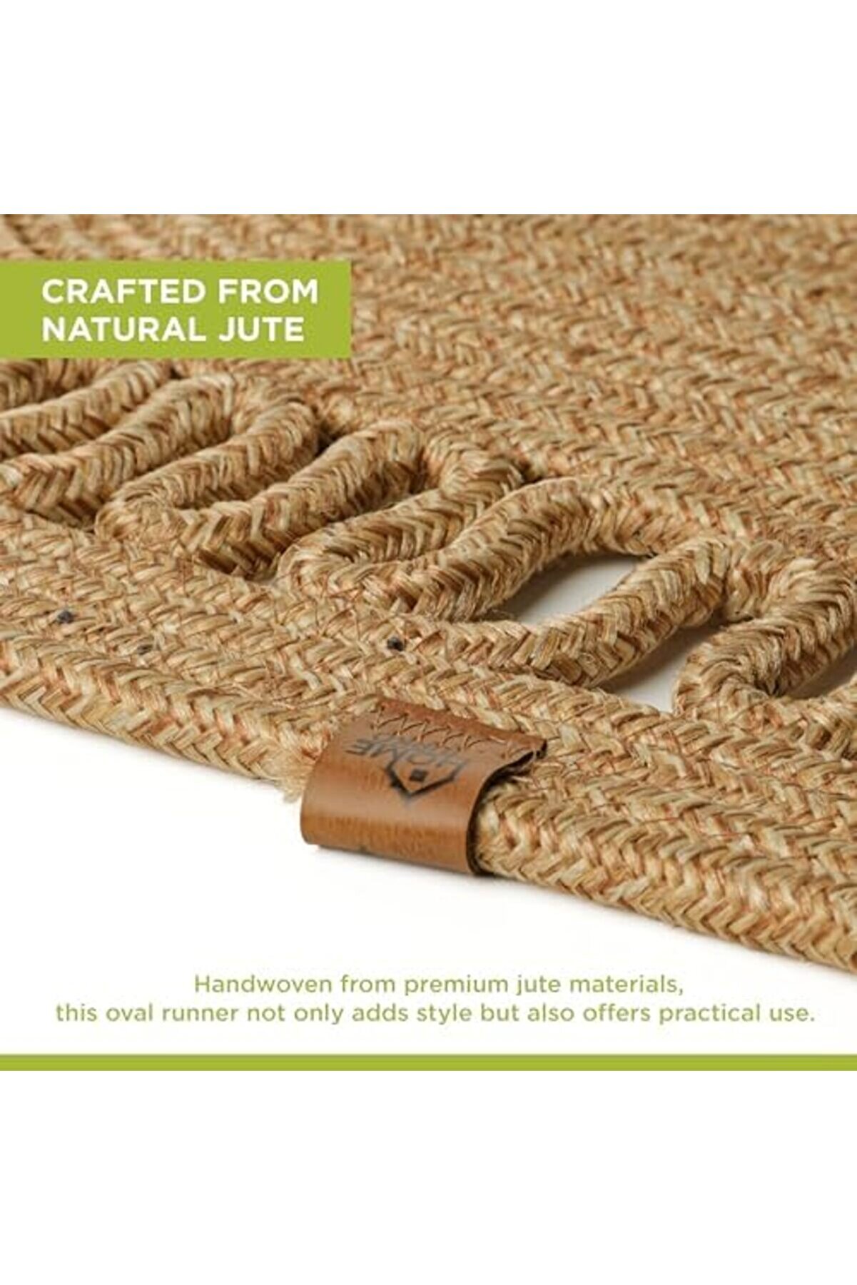 Doğal Jüt Dokuma Masa Örtüsü, Örgülü Sehpa Yolluğu, Oval Masa Örtüsü Yemek Masası Veya Teras İçi̇n (S