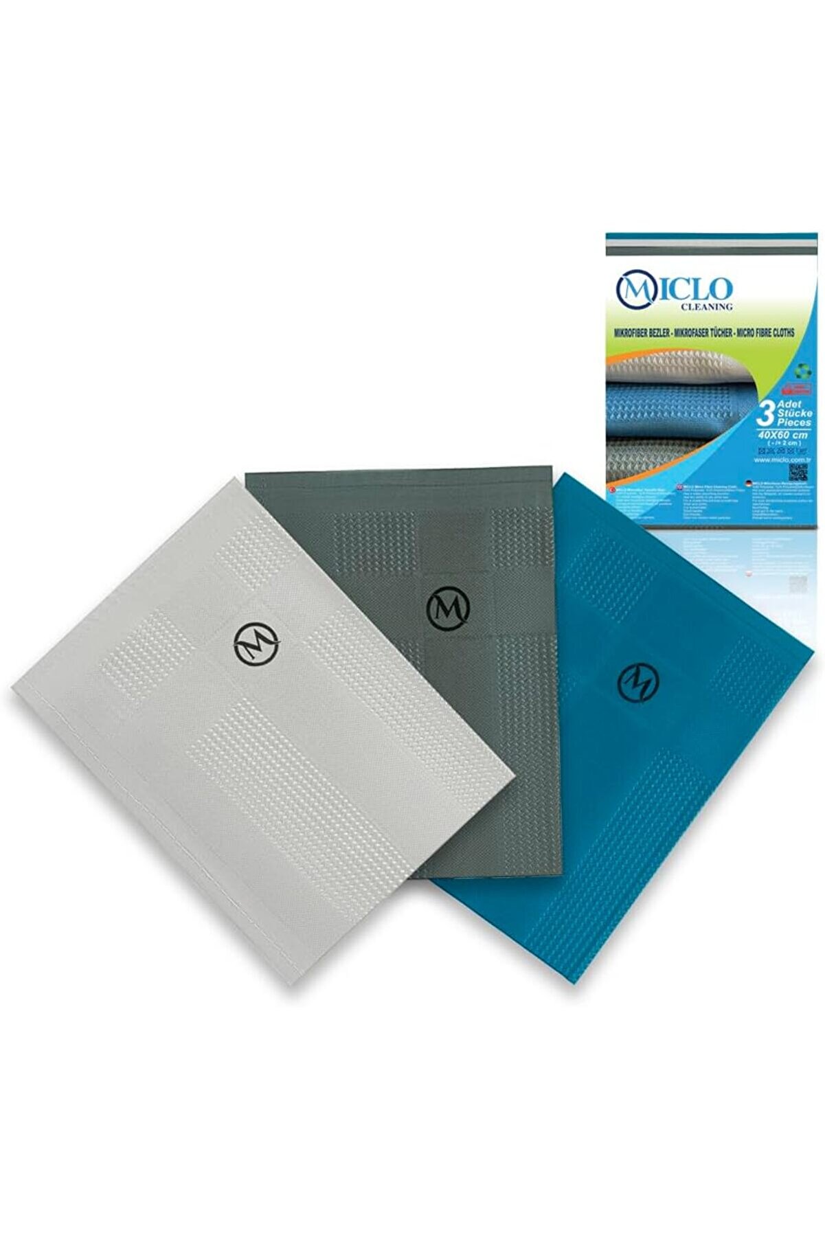 STOREMAX CLEANING | Mikrofiber Temizlik Bezi 3'lü Set - Sihirli Bez | Cam Ayna Bezi | Seri 1014773