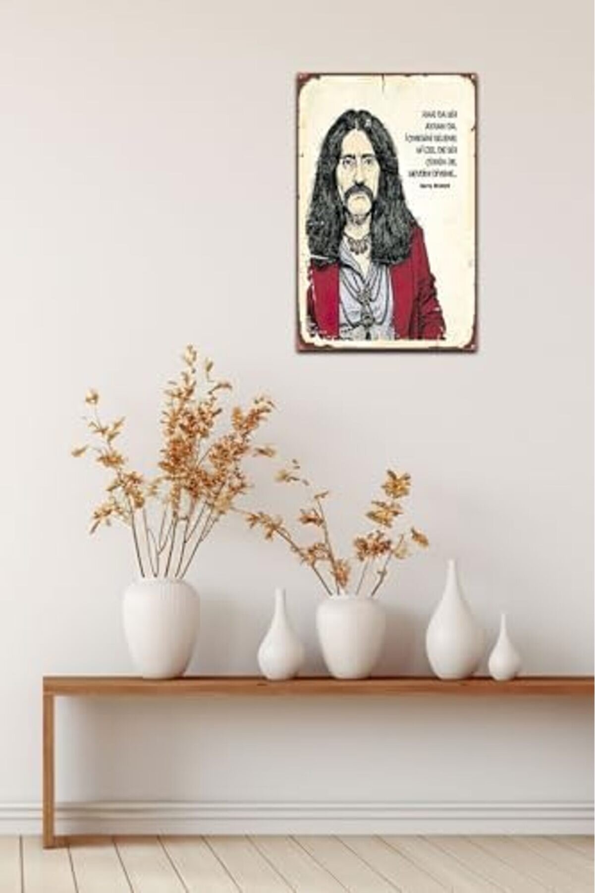 Rakıda Bi̇r Ayranda Bi̇r Içmesi̇ni̇ Bi̇lene Barış Manço Mdf Tablo Drtr