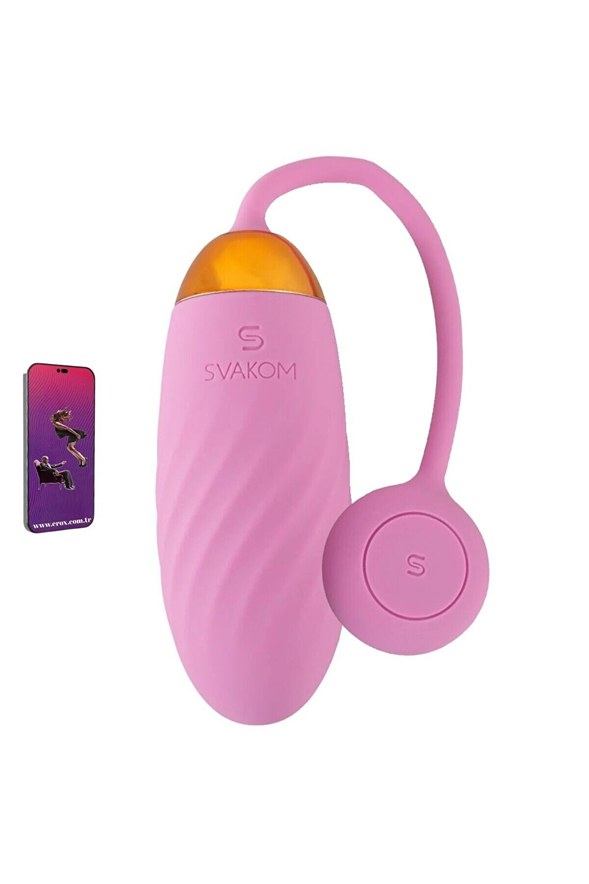 Svakom Ella Neo Telefon Kontroll&uuml; Mi̇ni̇ Vi̇brat&ouml;r-Pi̇nk