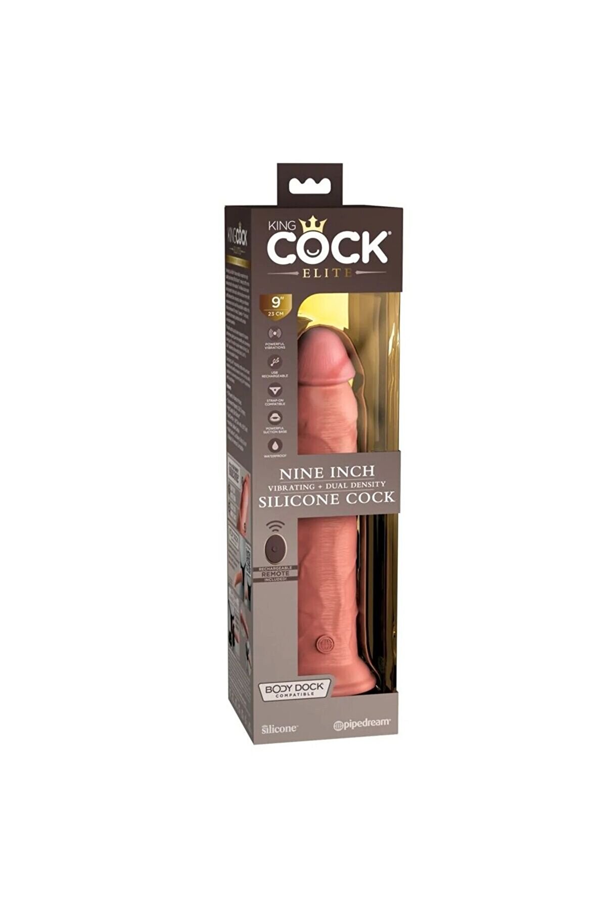 Pi̇pedream Ki̇ng Cock Eli̇te 9   Uzaktan Kumandalı Reali̇sti̇k Vi̇brat&ouml;r