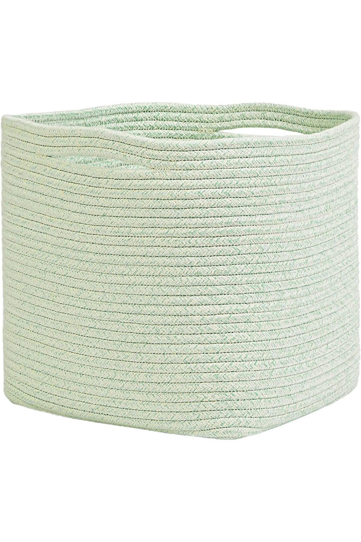 STOREMAX Textile Mint Kırçıllı Pamuklu Sepet 30 x 30 x 30 cm 1014773