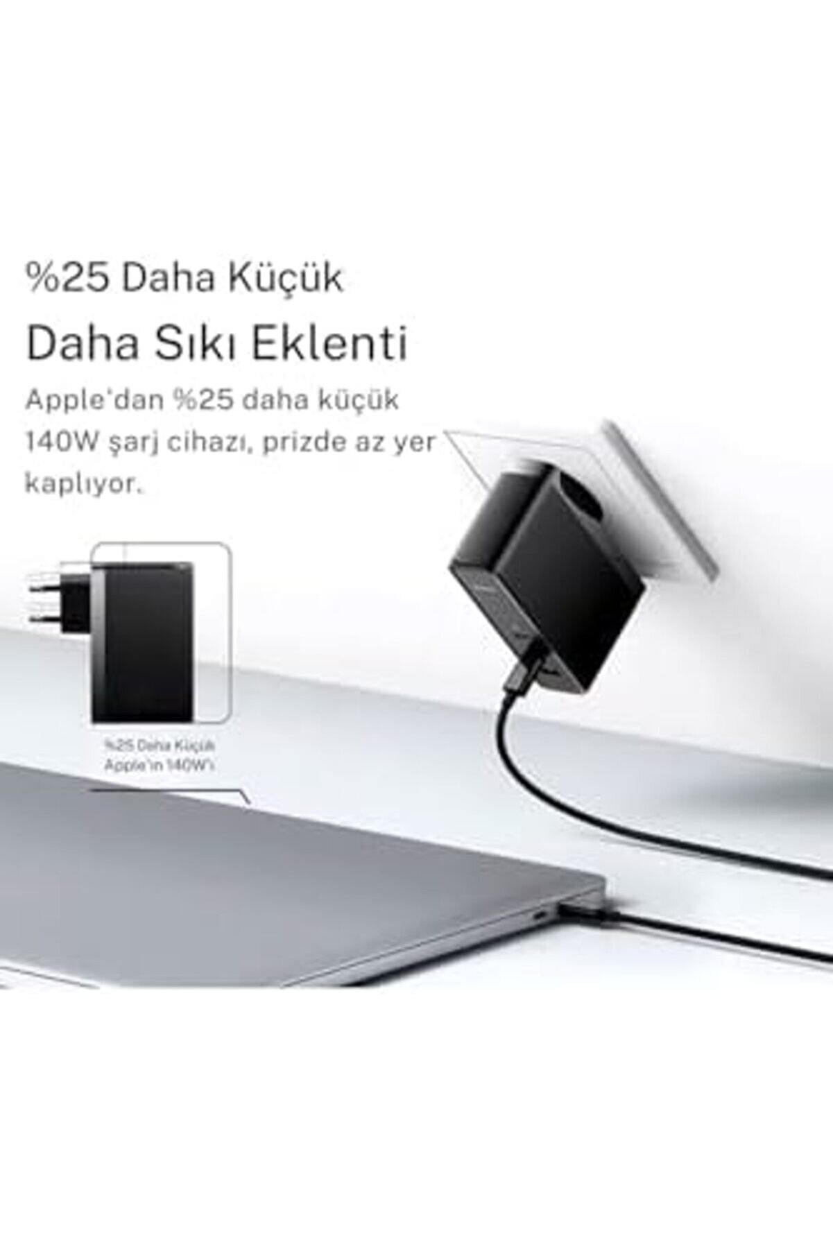 140W Şarj Adaptör Telefon Macbook Laptop Destekli̇ 3 Type-C + 1 Usb 140W Gan Turbo Hızlı Şarj 117571