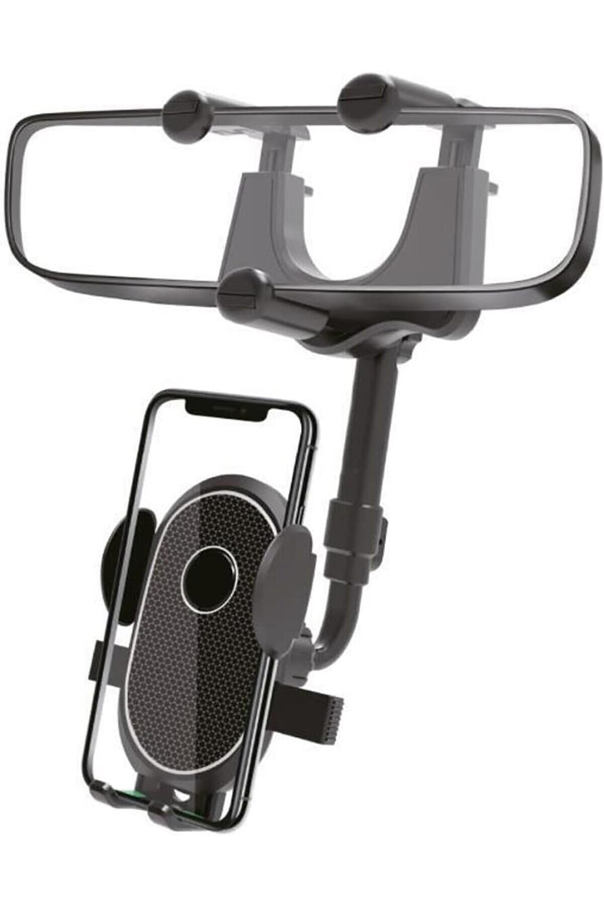 STOREMAX Profesyonel Araç İçi Telefon Tutucu Ergonomik Tasarım Rahat Kullanım Dikiz Aynasına Montaj 360 Derec