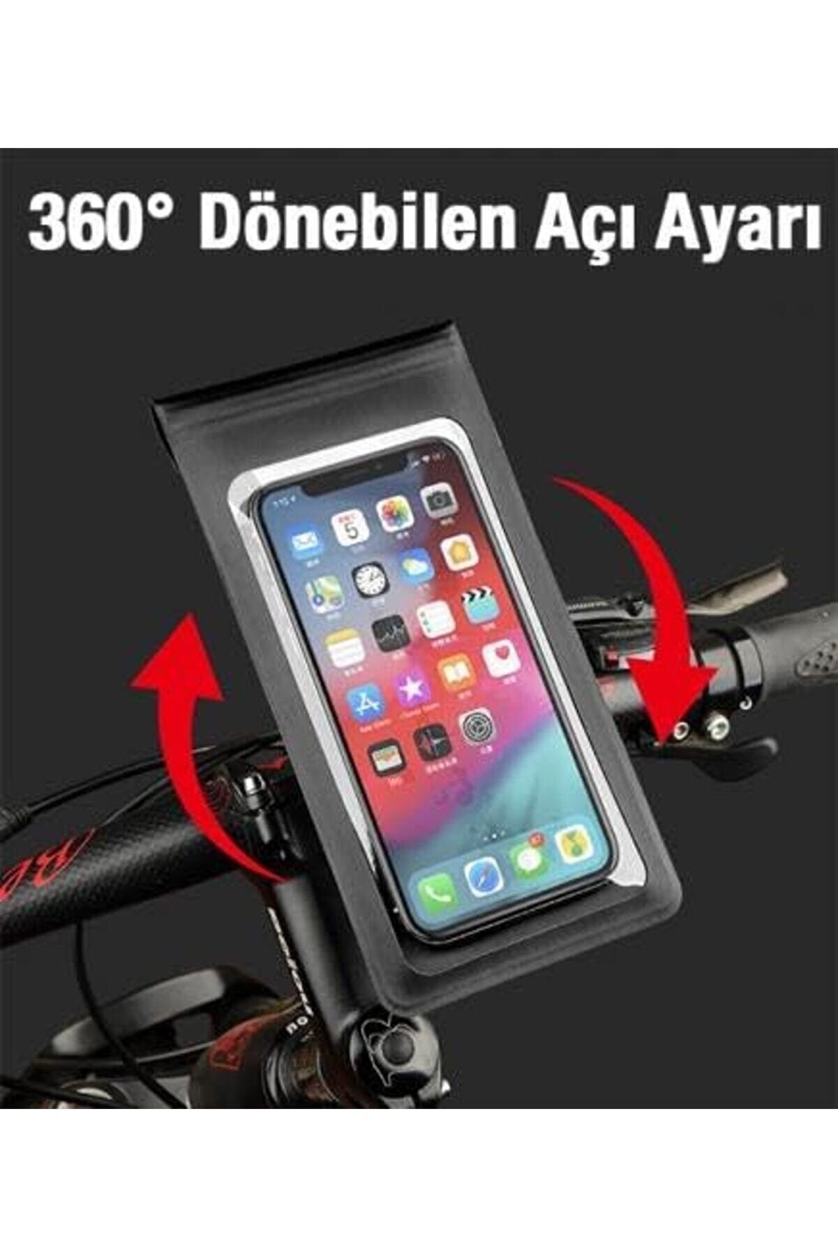 Su Geçi̇rmez Tpu Şeffaf Aynaya Takılan Motosi̇klet Telefon Tutucu Bi̇si̇klet Telefon Tutucu 1175713