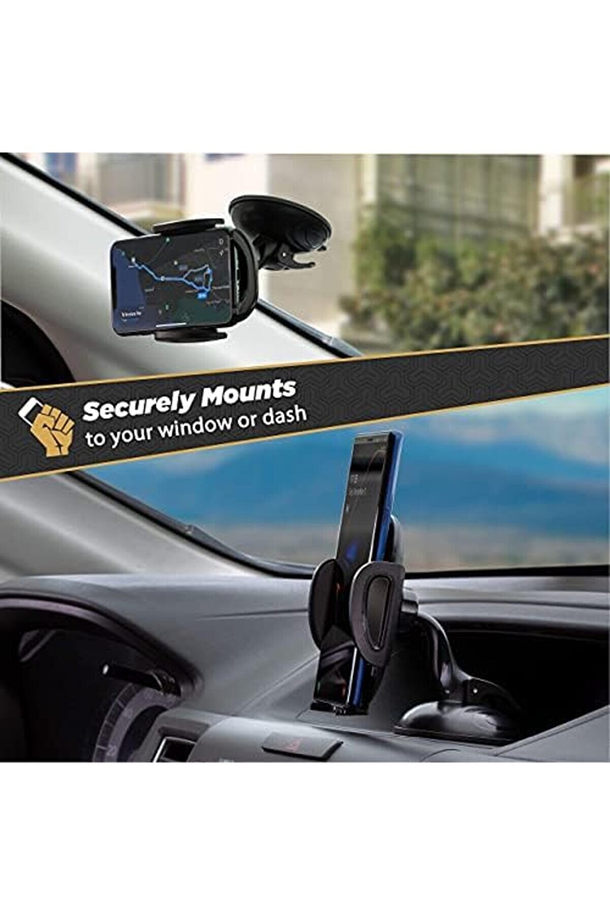 Suhwd-Xces0 Select Telefon Tutucu, Araç İçi̇n, Ayarlanabi̇li̇r Ki̇li̇tleme Kolu, Hızlı Açma Düğmesi̇, Si̇ya