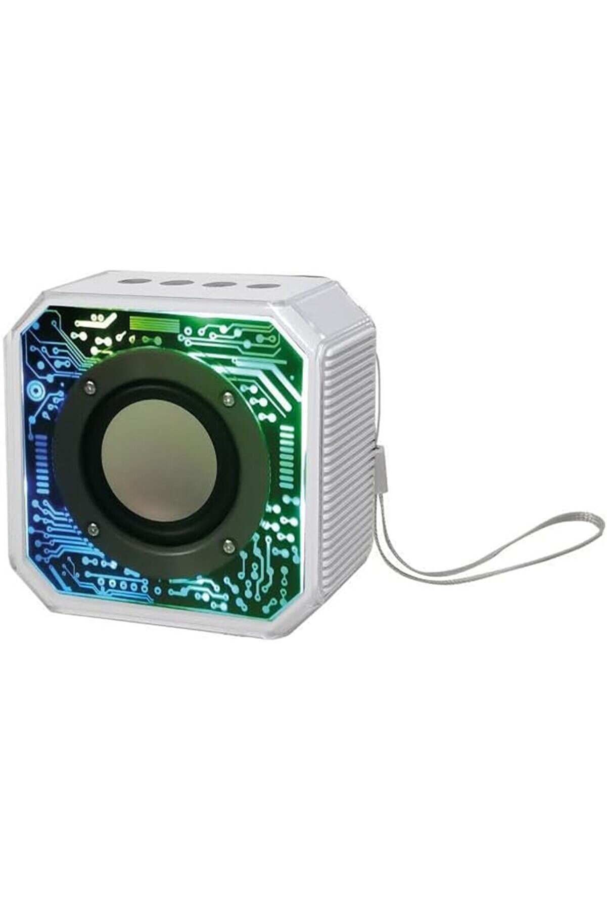 STOREMAX 800 Mah Kablosuz 5.2 Ledli Taşınabilir Hoparlör Beyaz BTS-86 1088605