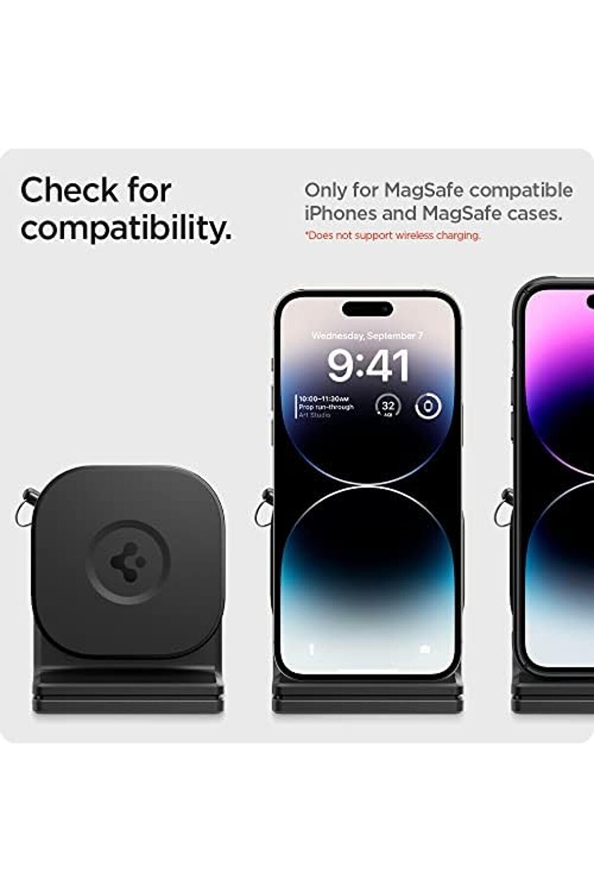 Eli̇zzashop Magfi̇t In-Fli̇ght Uçak Yolcu İçi̇n Telefon Tutucu İphone İçi̇n Magsafe Özelli̇kli̇ Onetap Itst