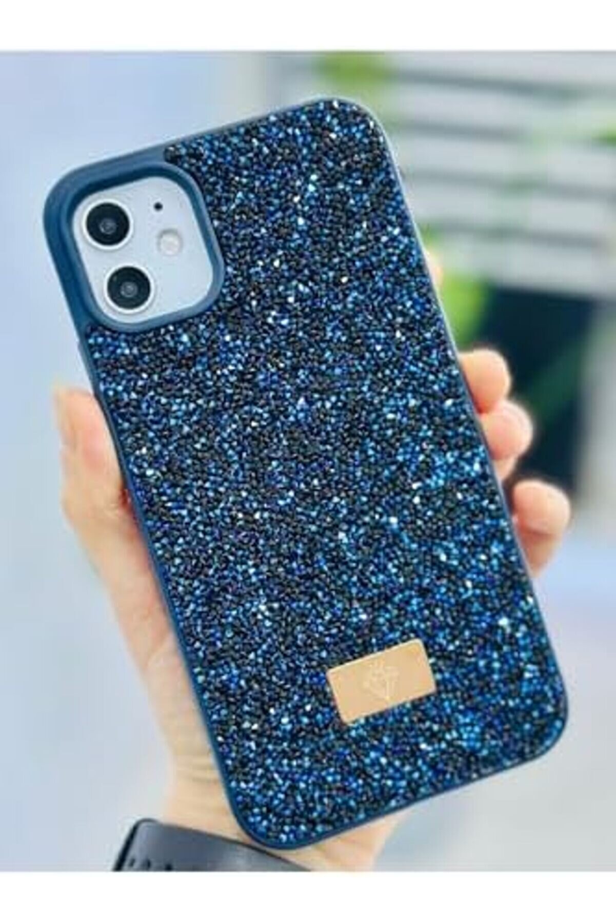 Aksesuar 11 İle Uyumlu Tasarımlı Taşlı Işıltılı Parlak Pırlanta Si̇li̇kon Kılıf 1014773