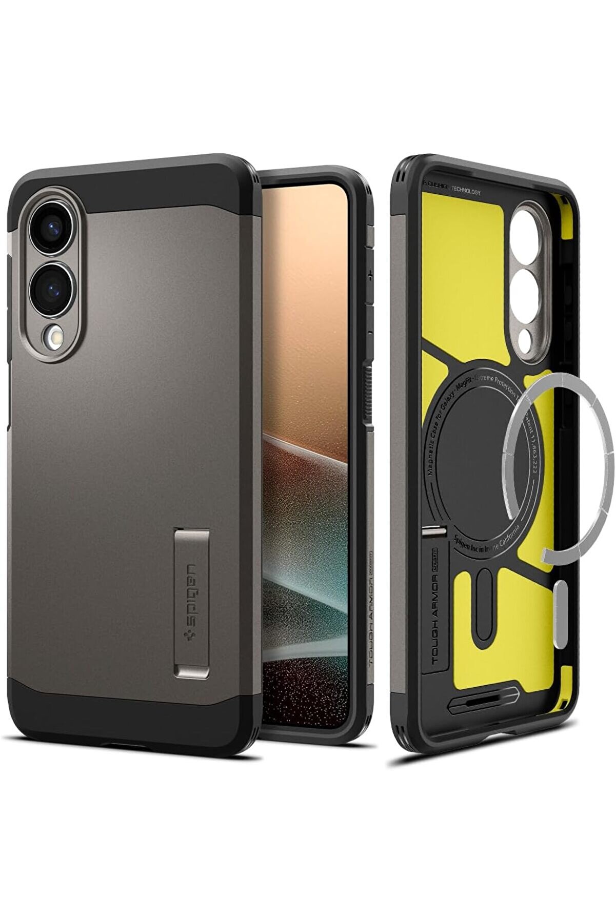 STOREMAX mrtshoppng S25 Edge Ekstra Dayanıklı Kılıf Tough Ai Hava Kanalı Teknolojisi™ Askeri Sınıf Koruma Mag