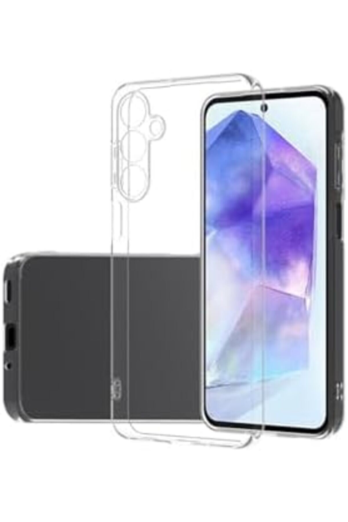 İleti̇şi̇m A16 İle Uyumlu Kapak Kamera Korumalı Süper Si̇li̇kon Şeffaf Kılıf 1014773