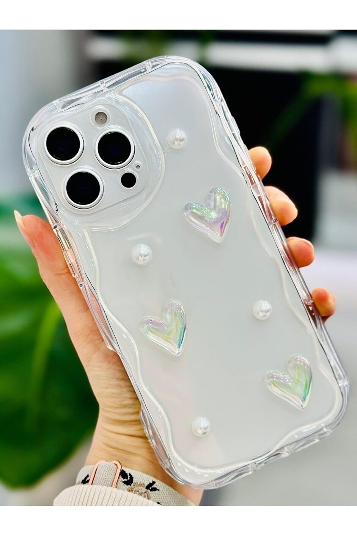 STOREMAX Aksesuar 16 Promax 3d Şeffaf Kalp Tasarımlı Oyuncaklı Silikon Kılıf 1014773