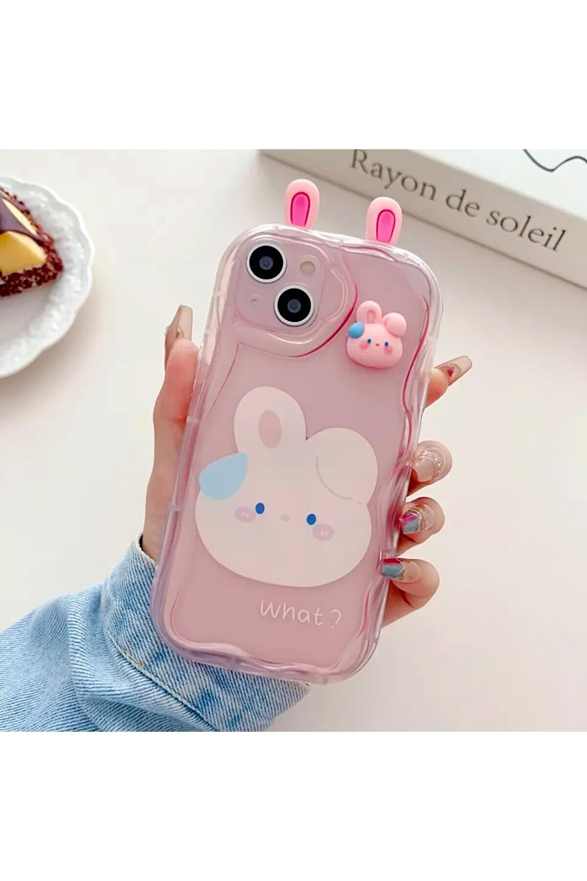 STOREMAX Aksesuar 13 Ve 14 ile Uyumlu Kulaklı Tasarımlı Oyuncaklı Şeffaf Silikon Kılıf 1014773