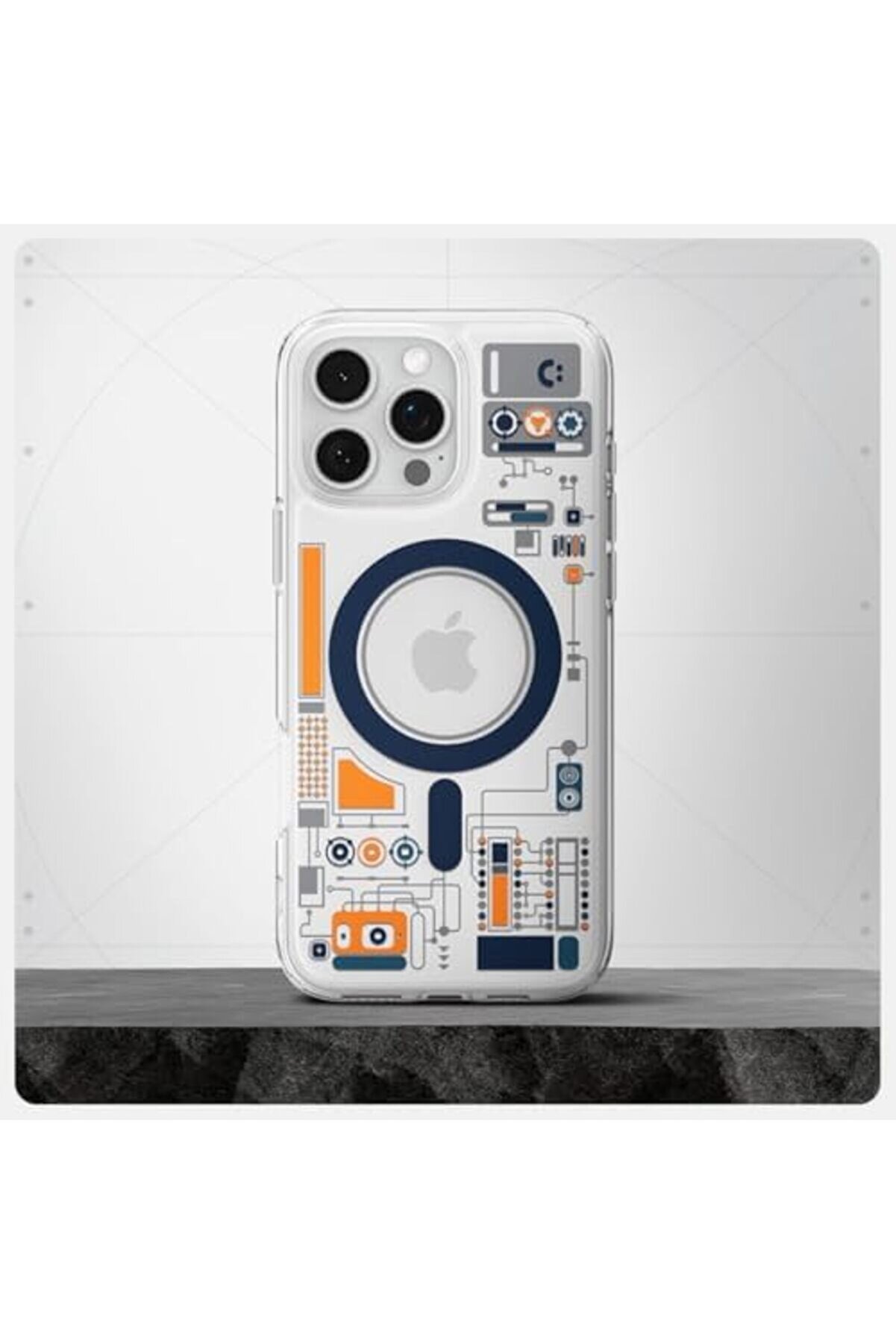 16 Pro İnce Kılıf Ultra Sararma Karşıtı Duraclear™ Hava Kanalı Teknoloji̇si̇™ Askeri̇ Sınıf Koruma Magf