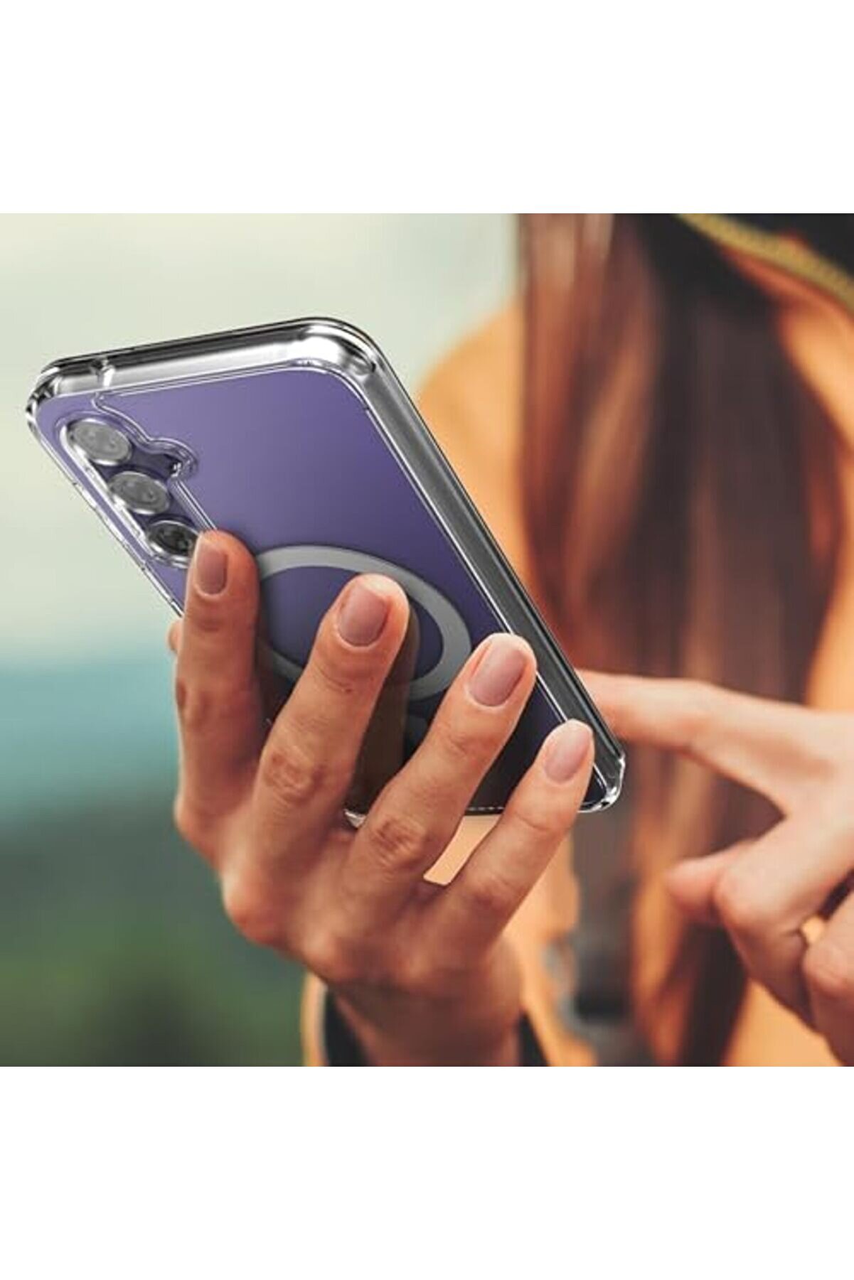 S23 Fe İçi̇n Kılıf Şeffaf Kamera Korumalı Uyumlu Telefon Kılıfı 1014773