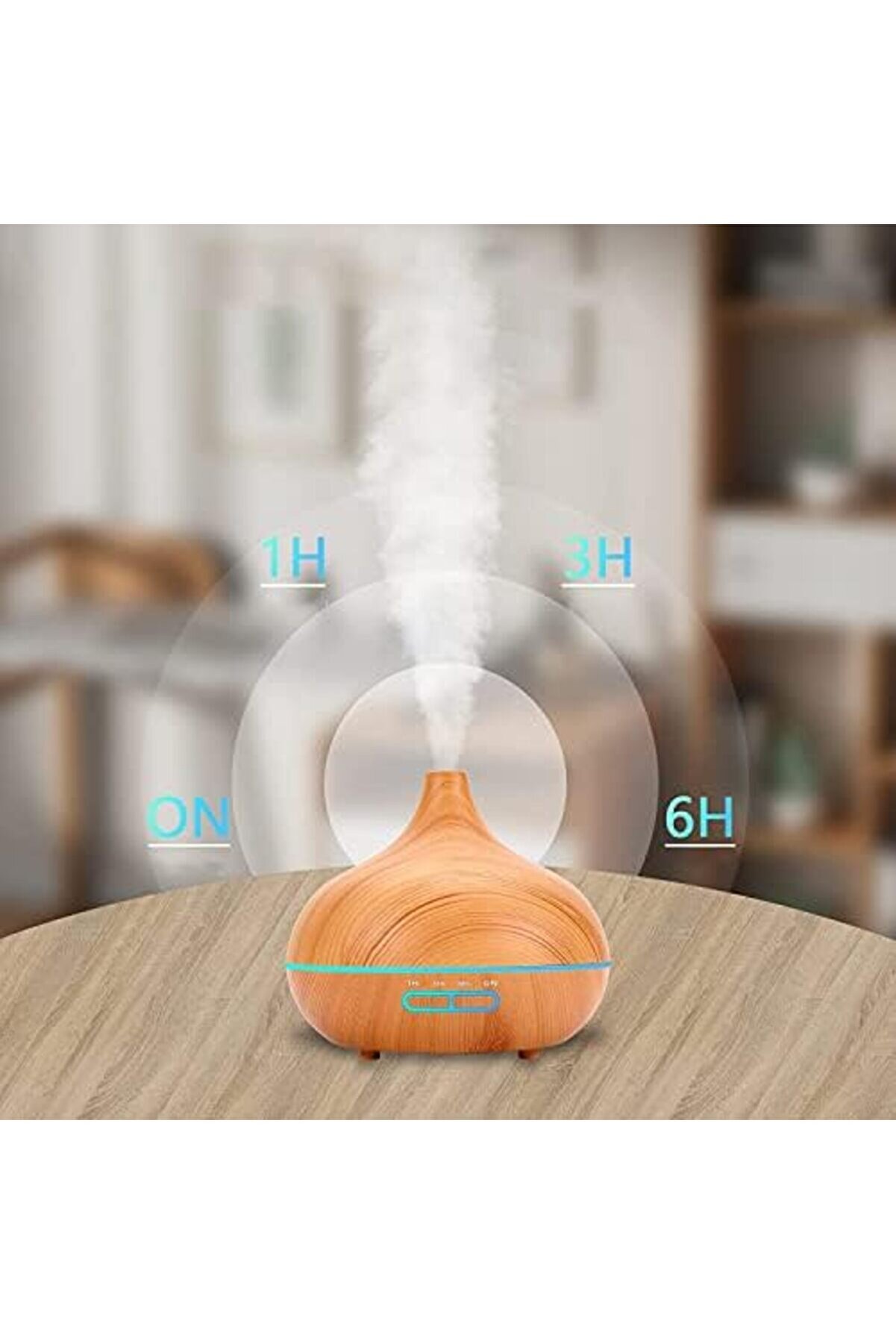 Modashi̇ne Büyük 500 Ml Hava Nemlendi̇ri̇ci̇ Ultrasoni̇k Ortam Nemlendi̇ri̇ci̇ Oda Nemlendi̇ri̇ci̇ Işıklı Buhar