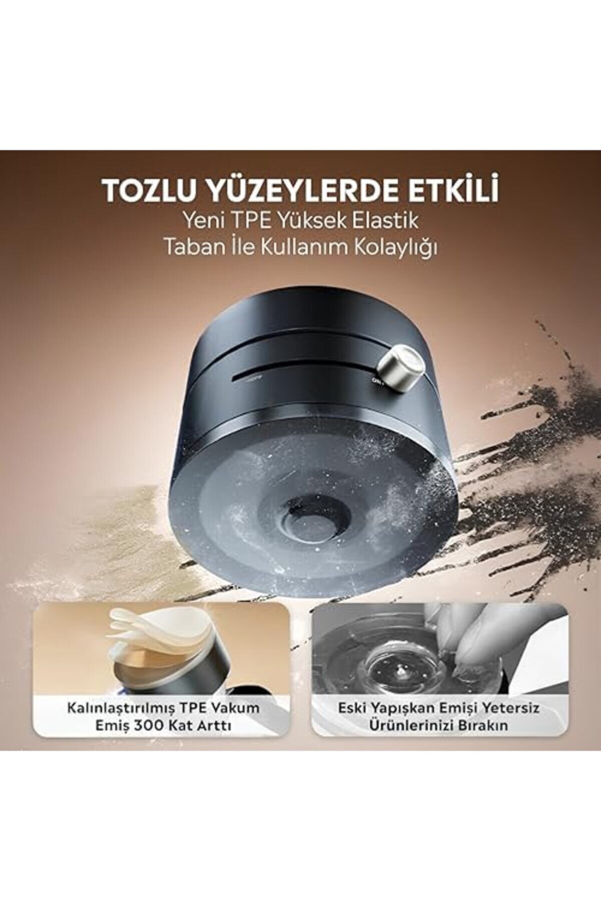 A2 Pro 180 Derece Dönebi̇len Vakumlu Tasarım Araç İçi̇ Telefon Tutucu 1014773