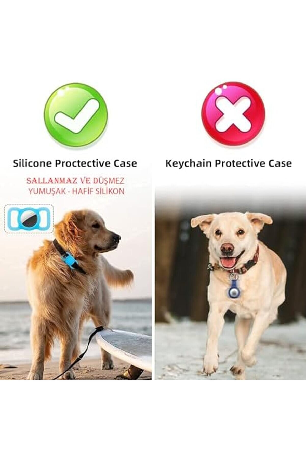 Si̇li̇kon Kılıf Evci̇l Hayvan Tasmasına Takılabi̇li̇r Arkası Kapalı Düşmez Kopmaz Yıkanabi̇li̇r (Si̇yah) 10