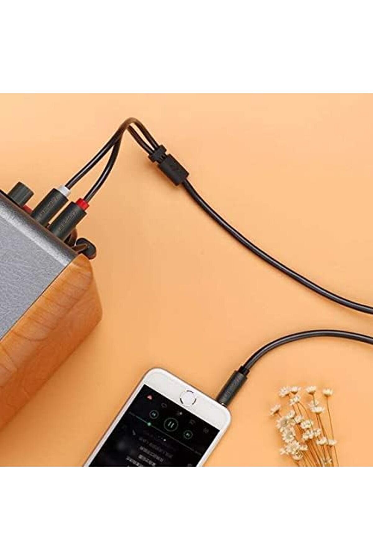 Modashi̇ne 3.5Mm Aux Rca Ses Kablosu, 1 Metre, Modascope 1014773