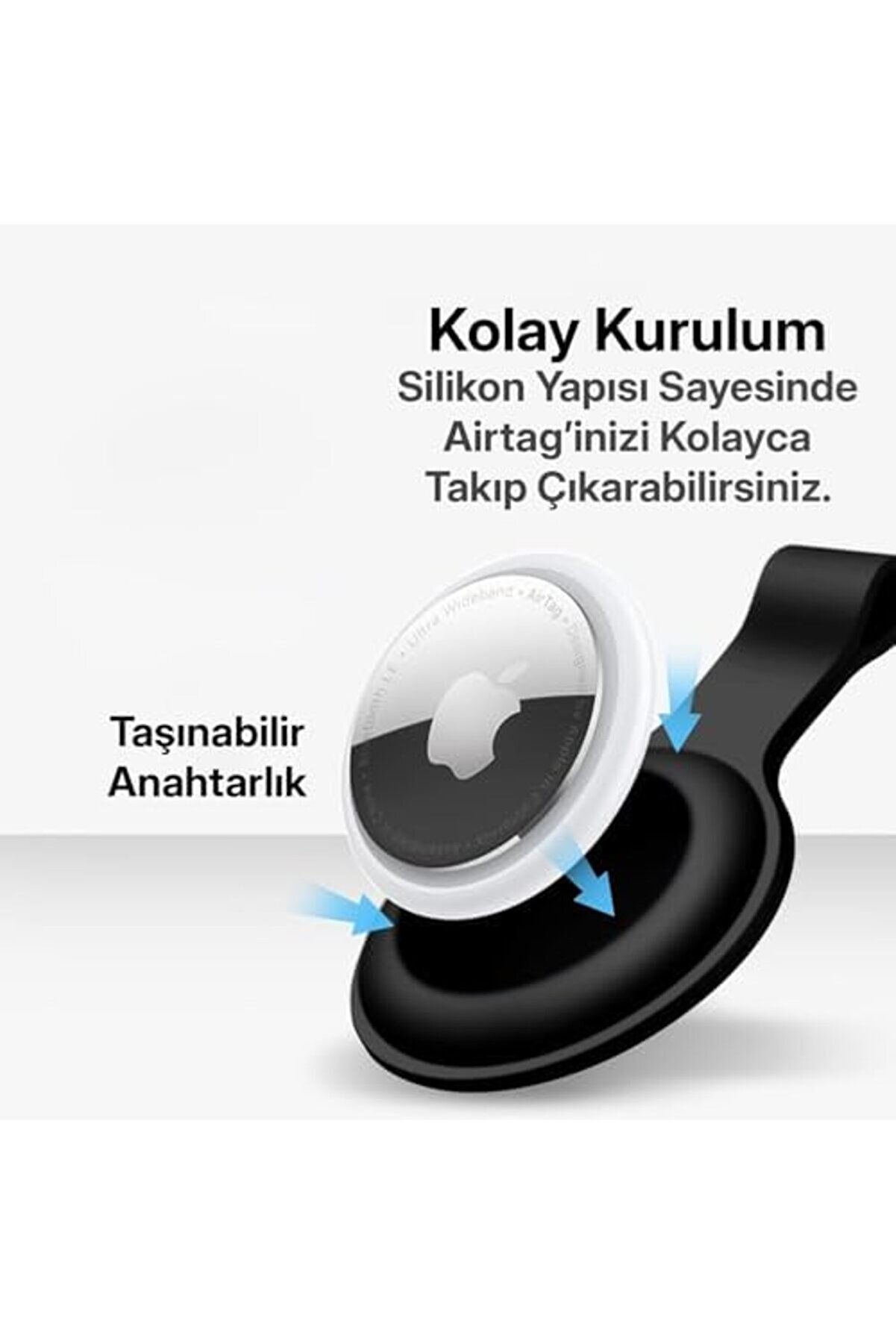 İçi̇n Bi̇r Pakette 4 Ü Bi̇r Arada Kılıf Karabi̇nalı Ci̇haza Tam Oturan Yumuşak Si̇li̇kon Anahtarlık (Renkli̇