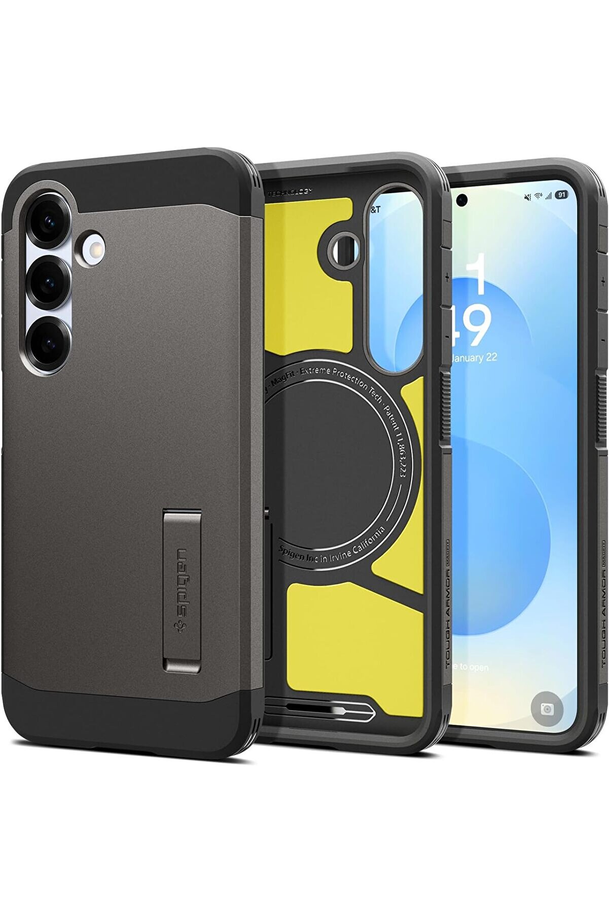 Galaxy S25 Ekstra Dayanıklı Kılıf Tough Armor Ai̇ Hava Kanalı Teknoloji̇si̇&trade; Askeri̇ Sınıf Koruma Magfi̇t