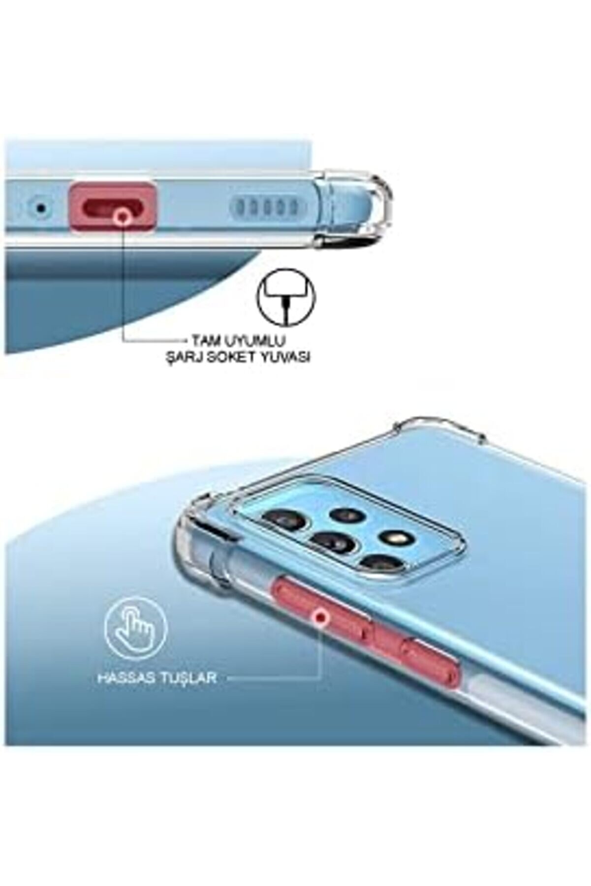 İleti̇şi̇m M21 Şeffaf Ai̇rbag K&ouml;şe Korumalı Si̇li̇kon Kılıf 1014773