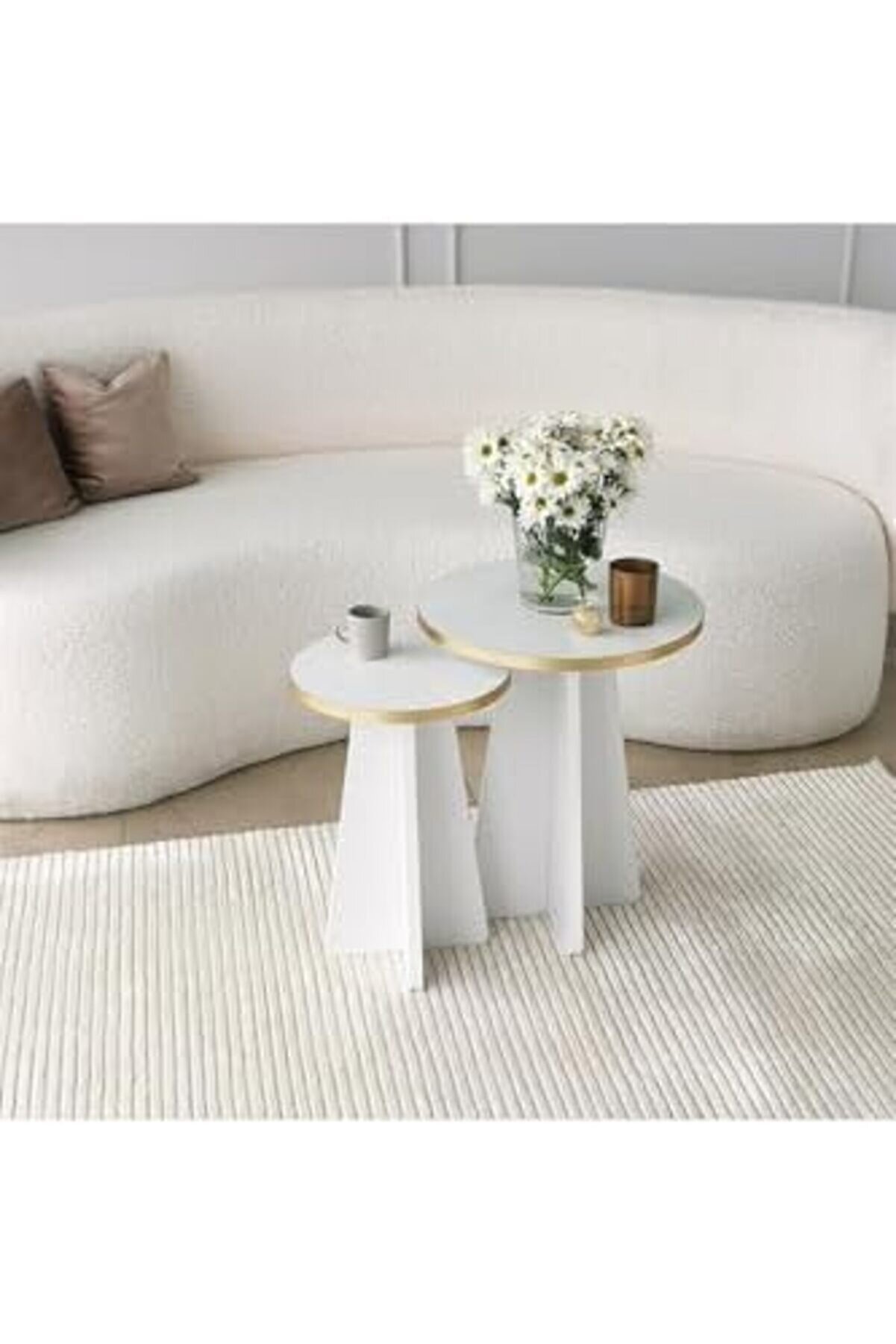 Mushroom 2 Li̇ Sehpa /Beyaz 1014773