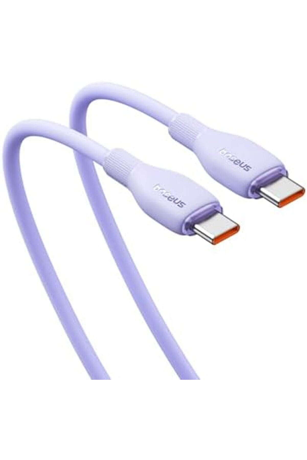 Puddi̇ng Hızlı Şarj Özelli̇kli̇ Type-C To Type-C Kablo 100W, 1.2 Metre, Mor 1014773