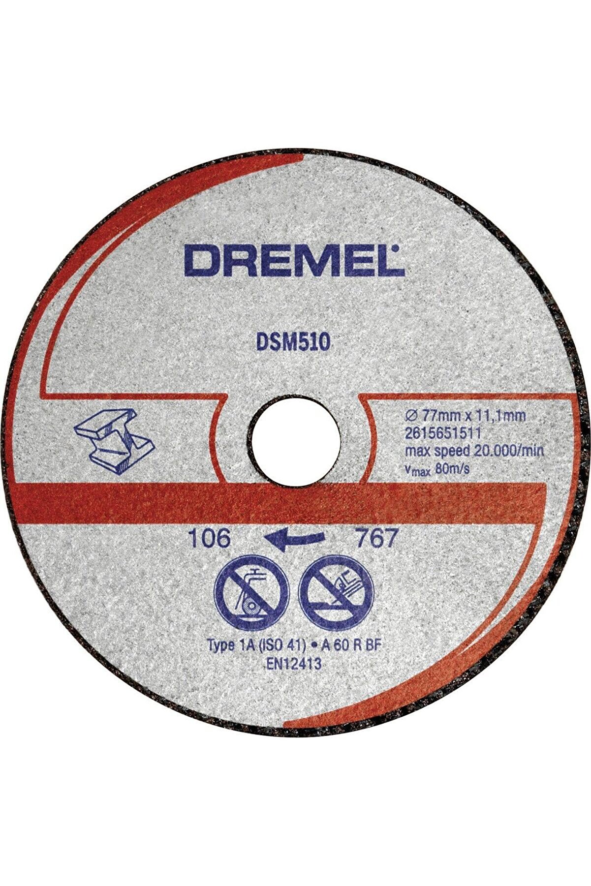 STOREMAX DSM20 Kompakt Testere ile Uyumlu Metal ve Plastik Kesme Diski (DSM510) 3'lü 1014773