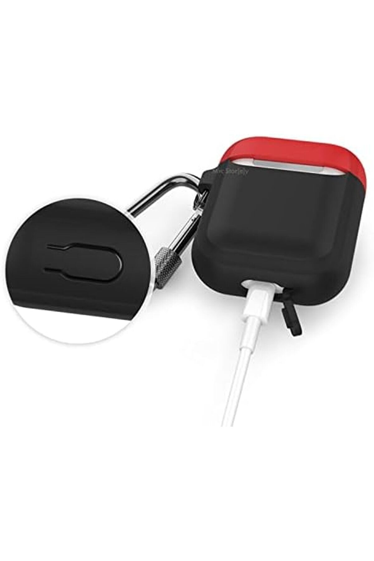 1-2 Nesi̇l Uyumlu Si̇li̇kon Kılıf – Mat Yumuşak Dokulu, Darbe Emi̇ci̇, Kemer Kli̇psli̇ Karabi̇na, Kablosuz Ş