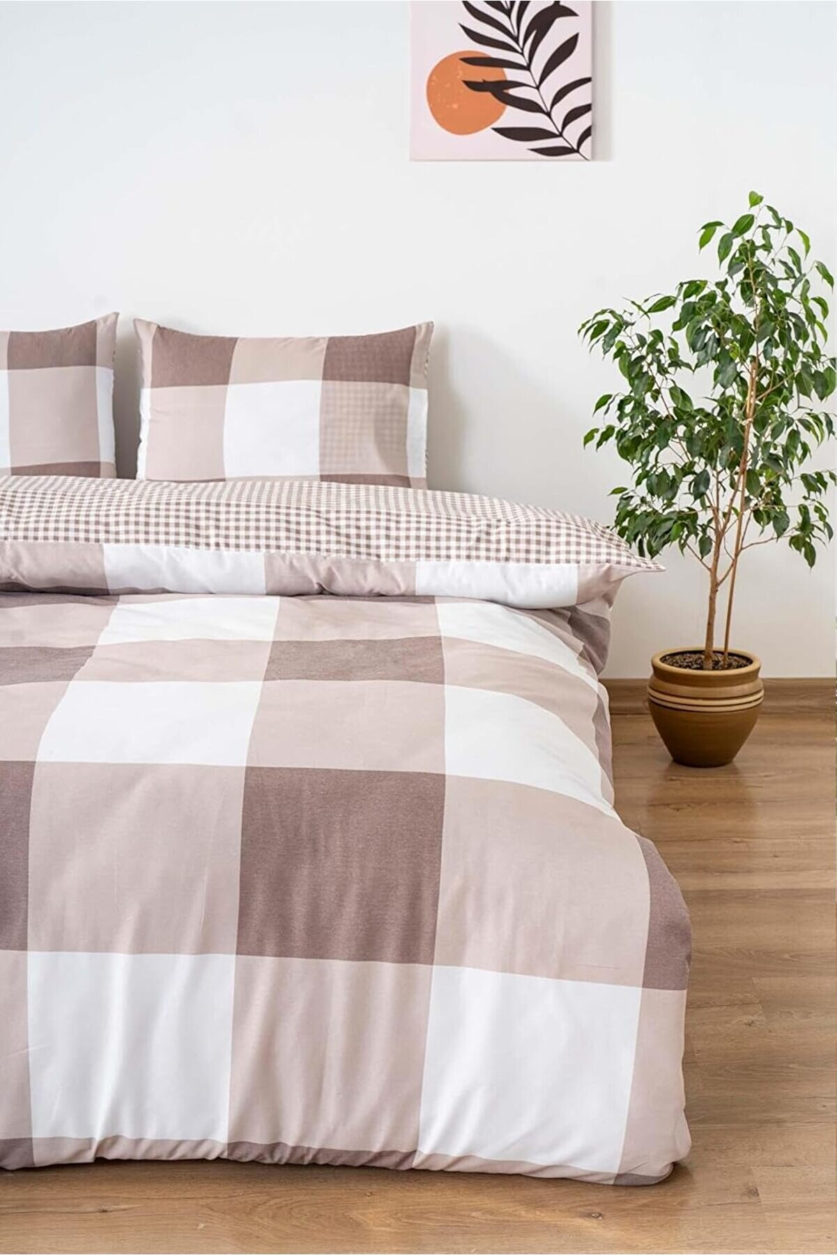 STOREMAX Kahve Çift Kişilik Nevresim Takımı Pamuklu 1014773