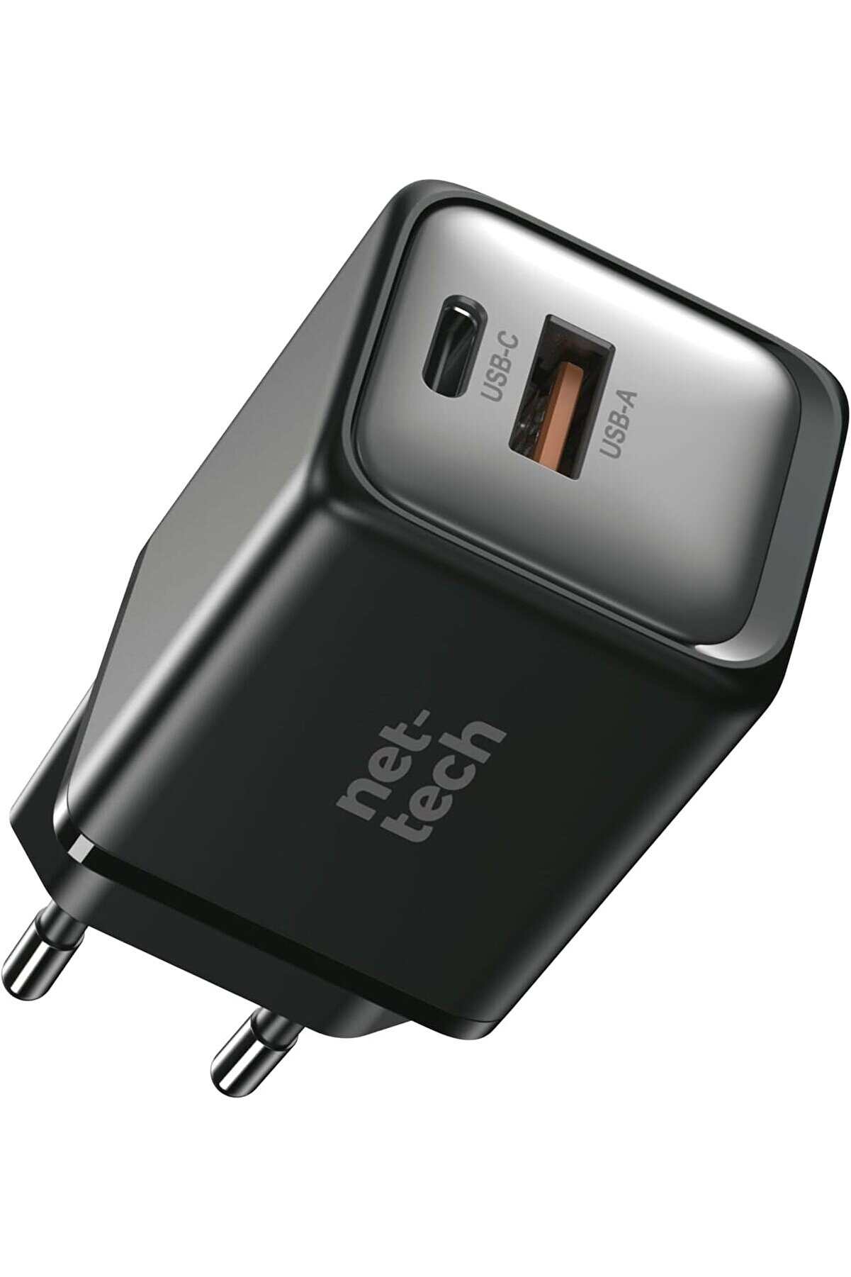 STOREMAX 45W GaN Teknolojili Hızlı Şarj – Siyah, Çift Giriş (USB-C & USB-A), Type-C Uyumlu, Kompakt ve Güçlü