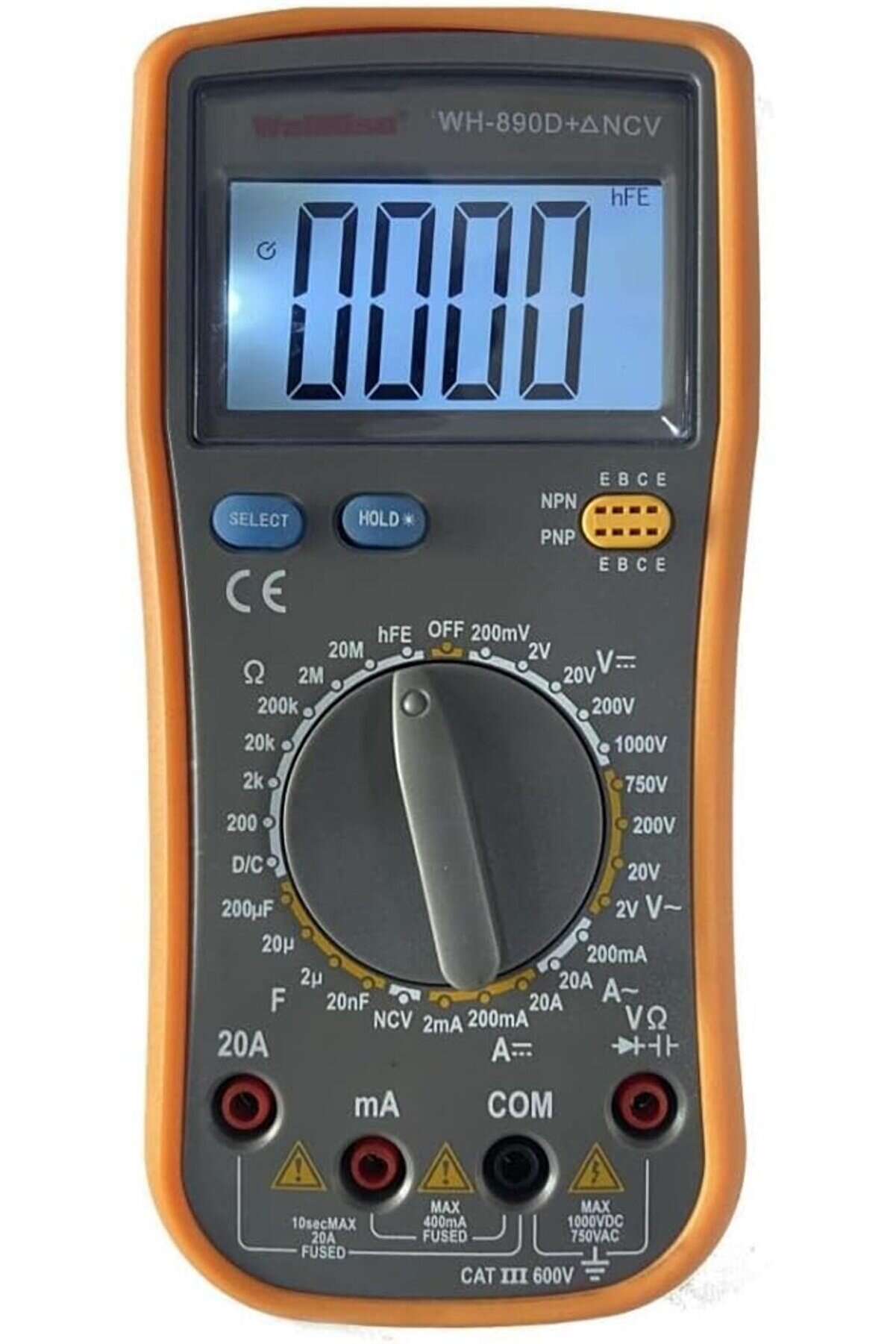 STOREMAX WH 890D+ NCV Işıklı Multimetre Ölçü Aleti 1014773